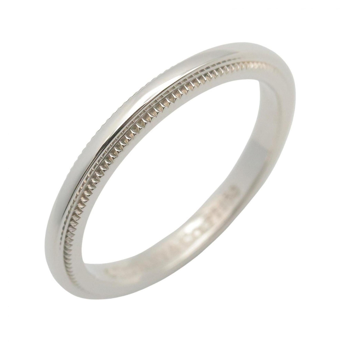 Tiffany Silver Platinum Platinum 950 Band Ring (Pre-Owned)