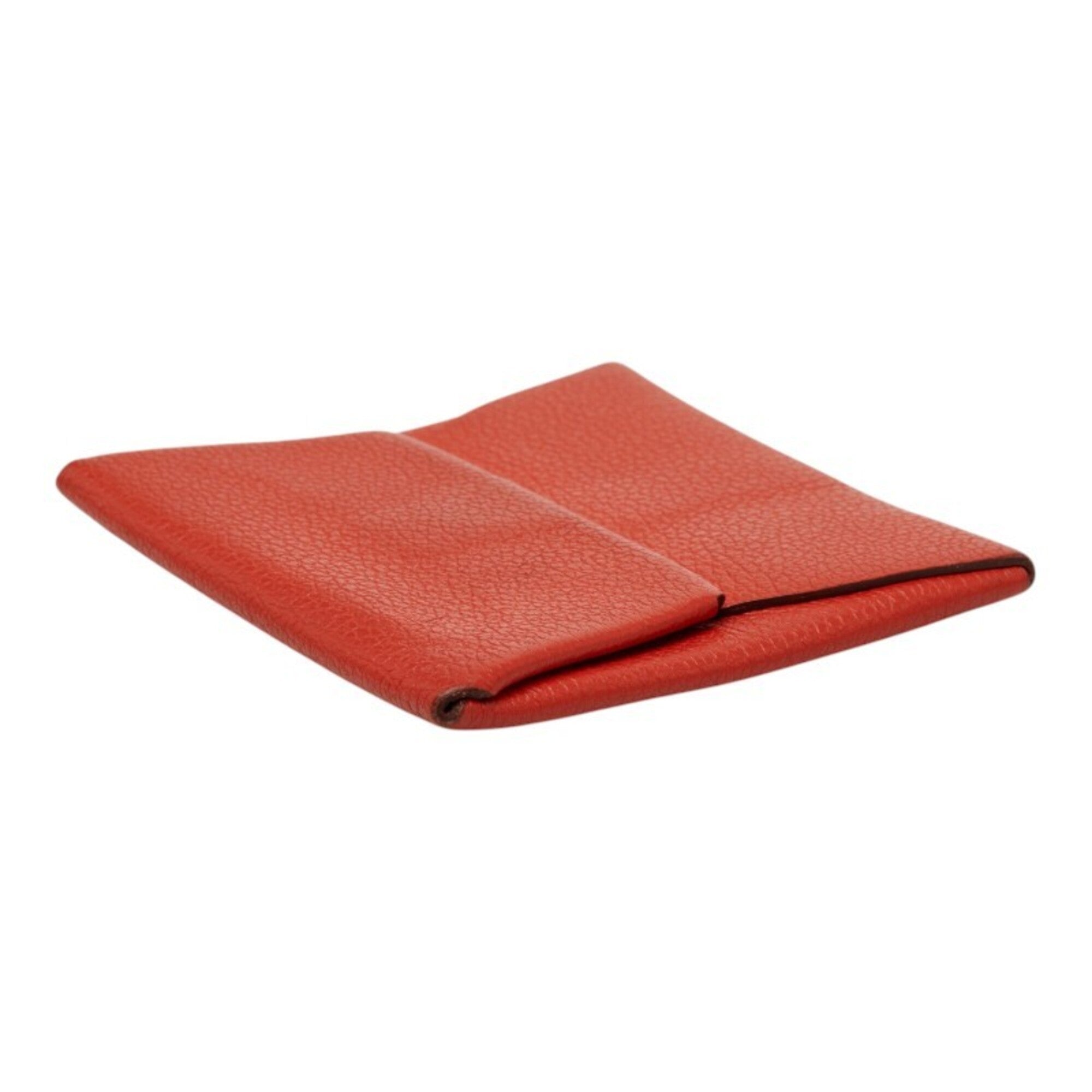 Hermes Red Color Leather Coin Purse/Coin Case (Pre-Owned)