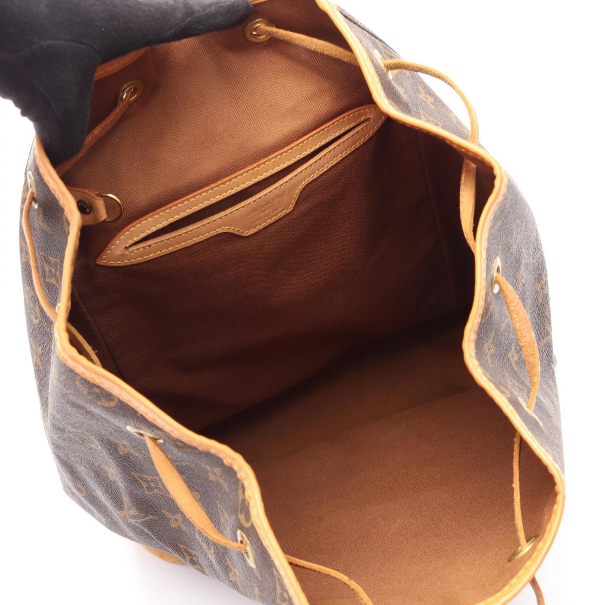 Louis Vuitton Brown Pvc Leather Backpack Handbag (Pre-Owned)