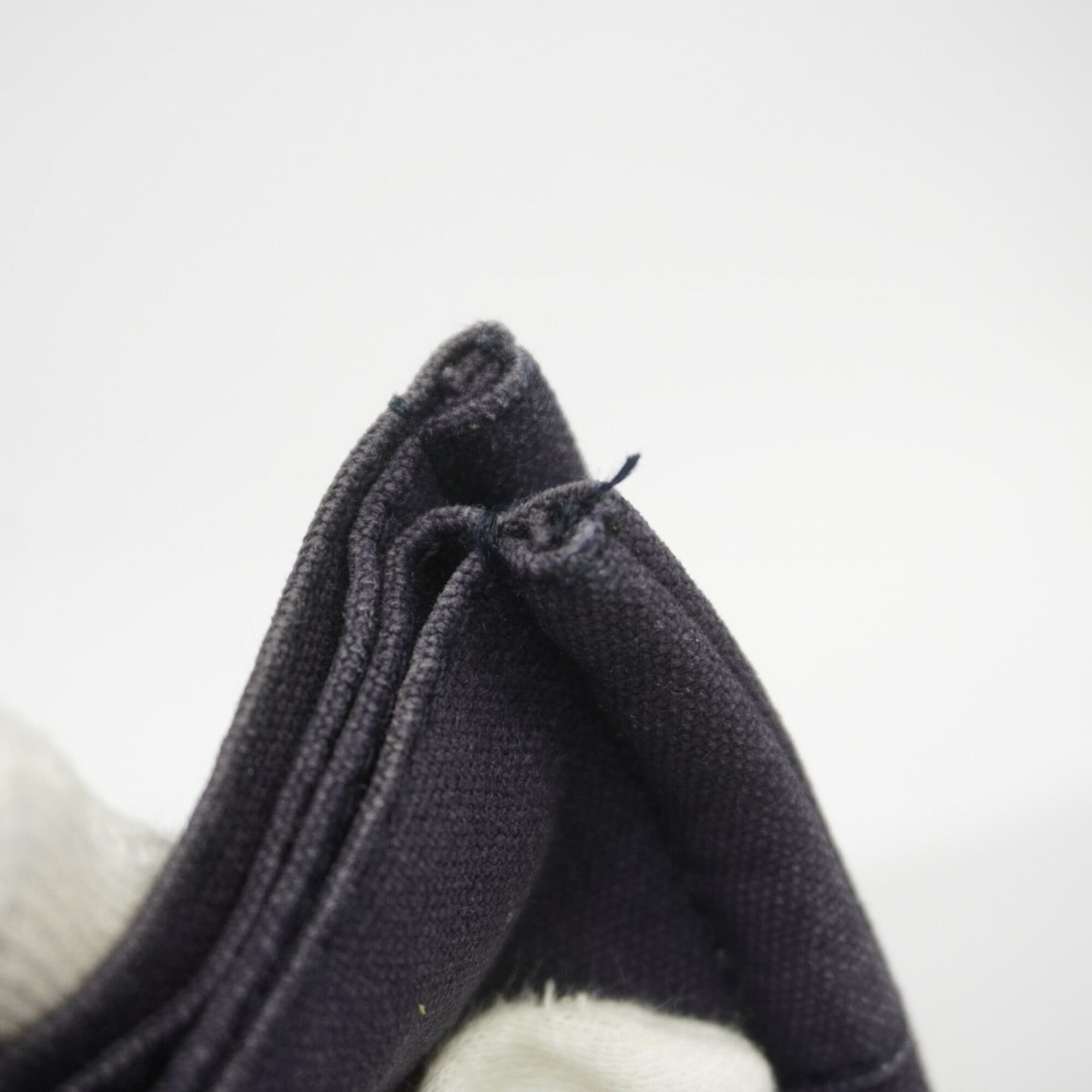 Hermes Navy Canvas Tote Bag (Pre-Owned)