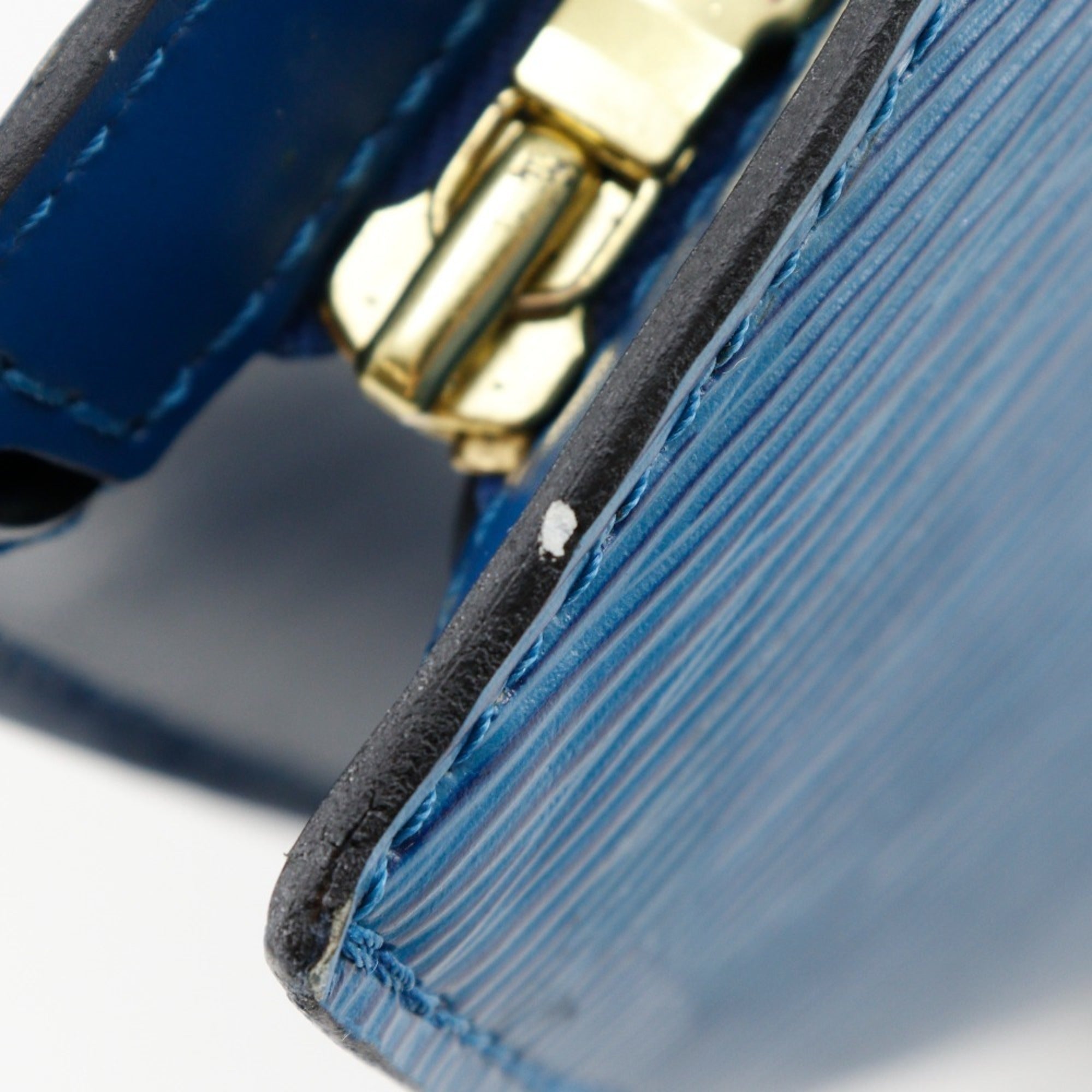 Louis Vuitton Epi Blue Toledo Blue Epi Leather Handbag (Pre-Owned)