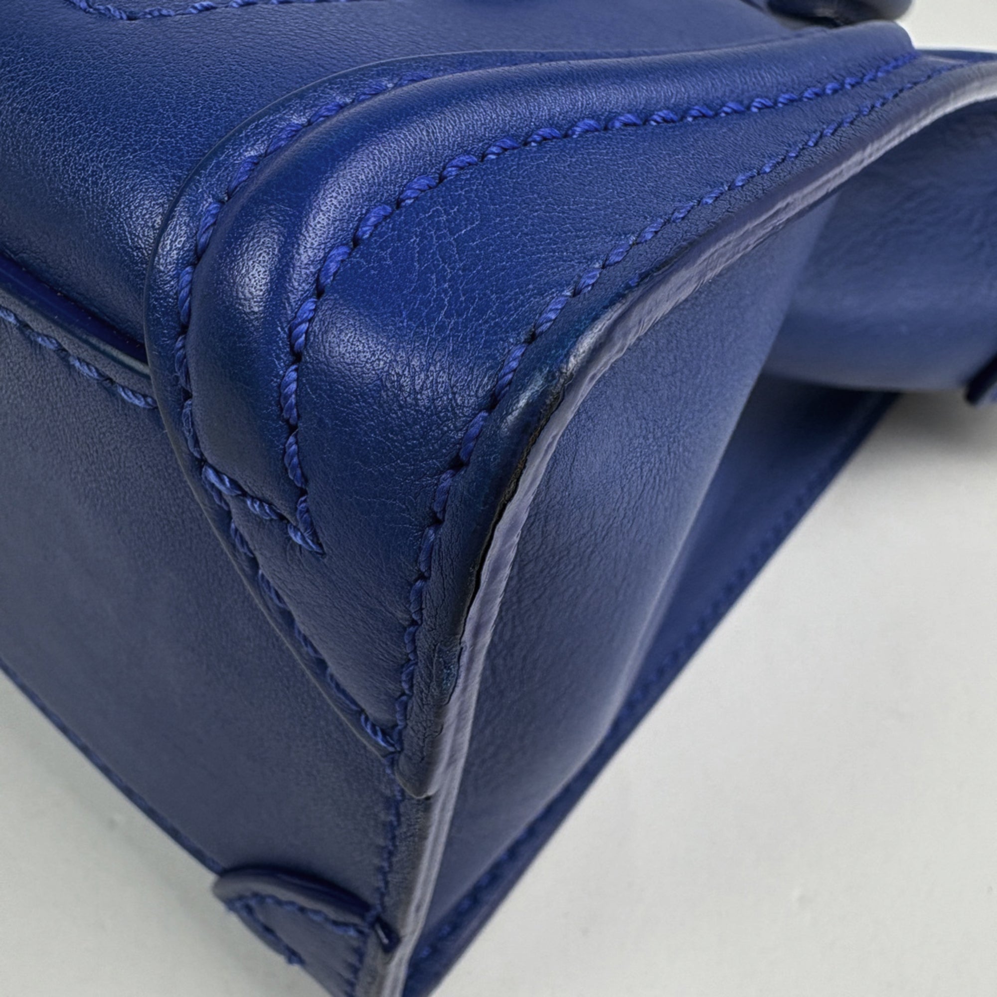 Celine Blue Leather Handbag (Pre-Owned)