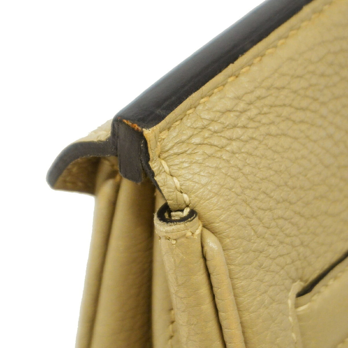 Hermes Gris Tourterelle Togo Leather Handbag (Pre-Owned)