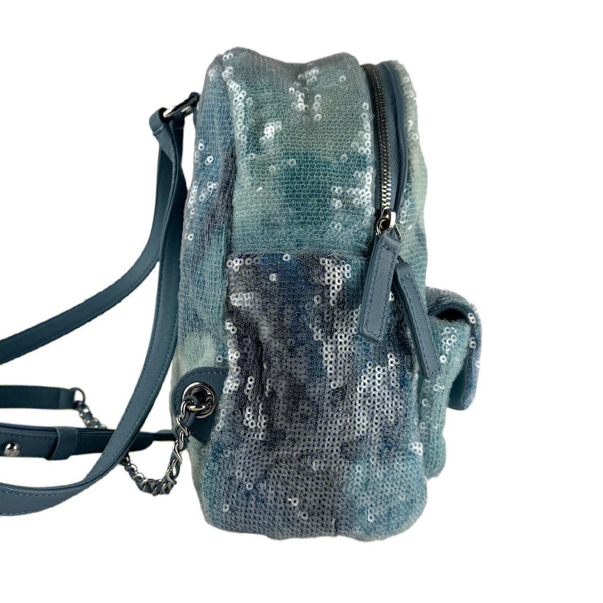 Chanel Blue Spangles Backpack (Pre-Owned)