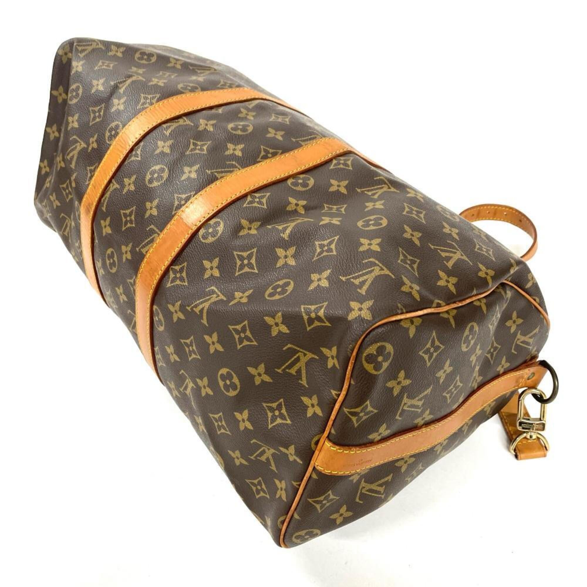 Louis Vuitton Brown Monogram Canvas Boston Bag (Pre-Owned)