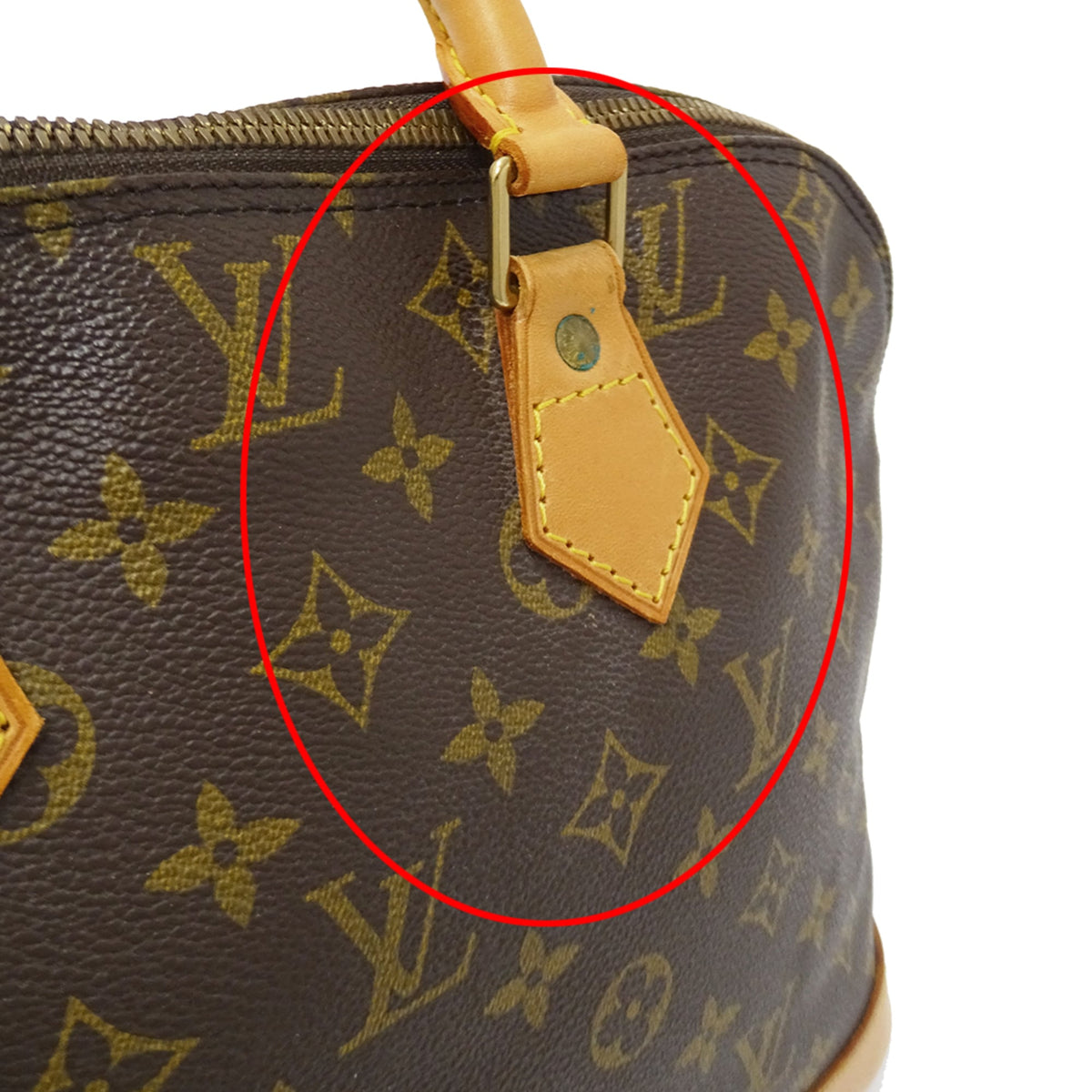 Louis Vuitton Brown Galle Monogram White Monogram Handbag (Pre-Owned)