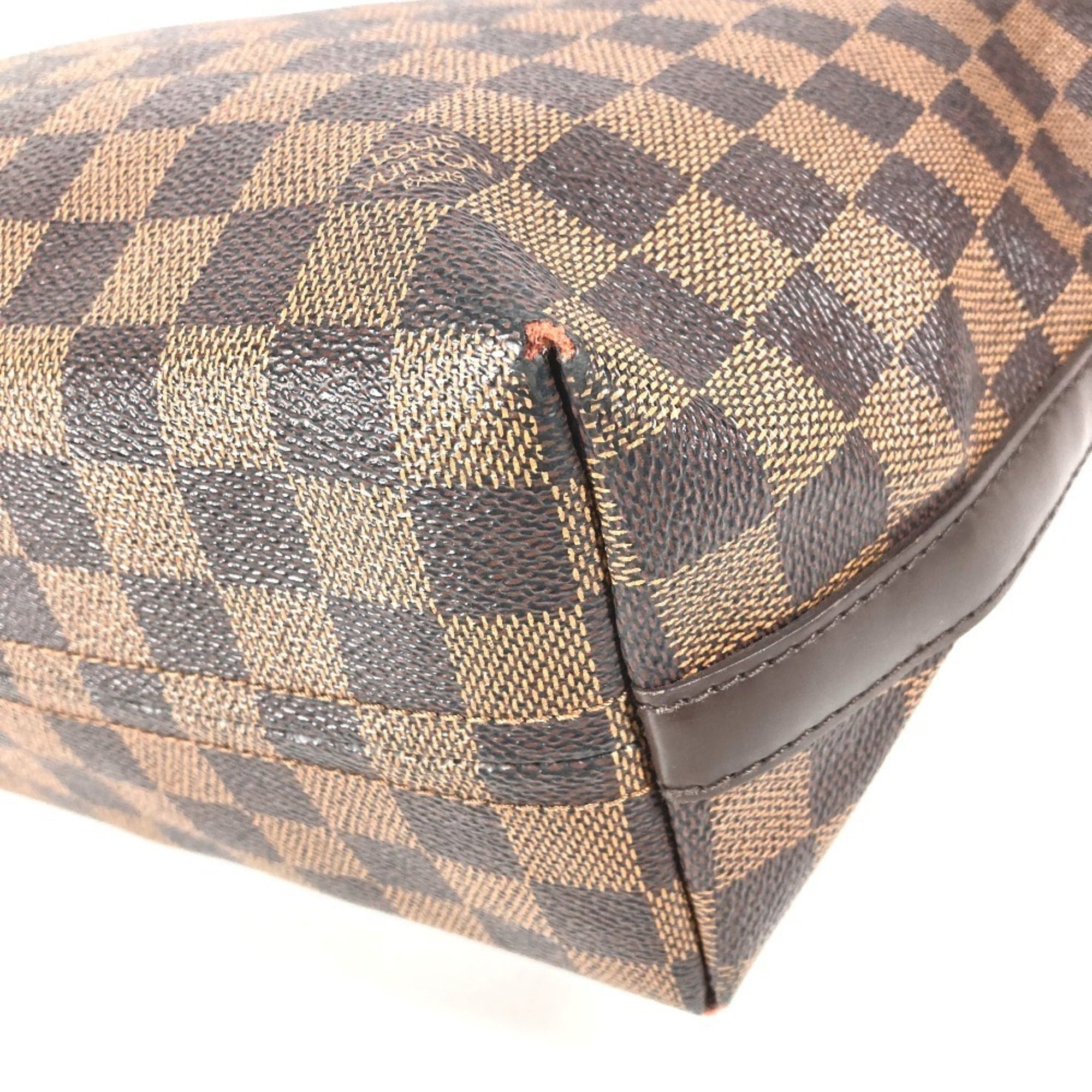 Louis Vuitton Brown Ebene Damier Canvas Handbag Shoulder Bag (Pre-Owned)