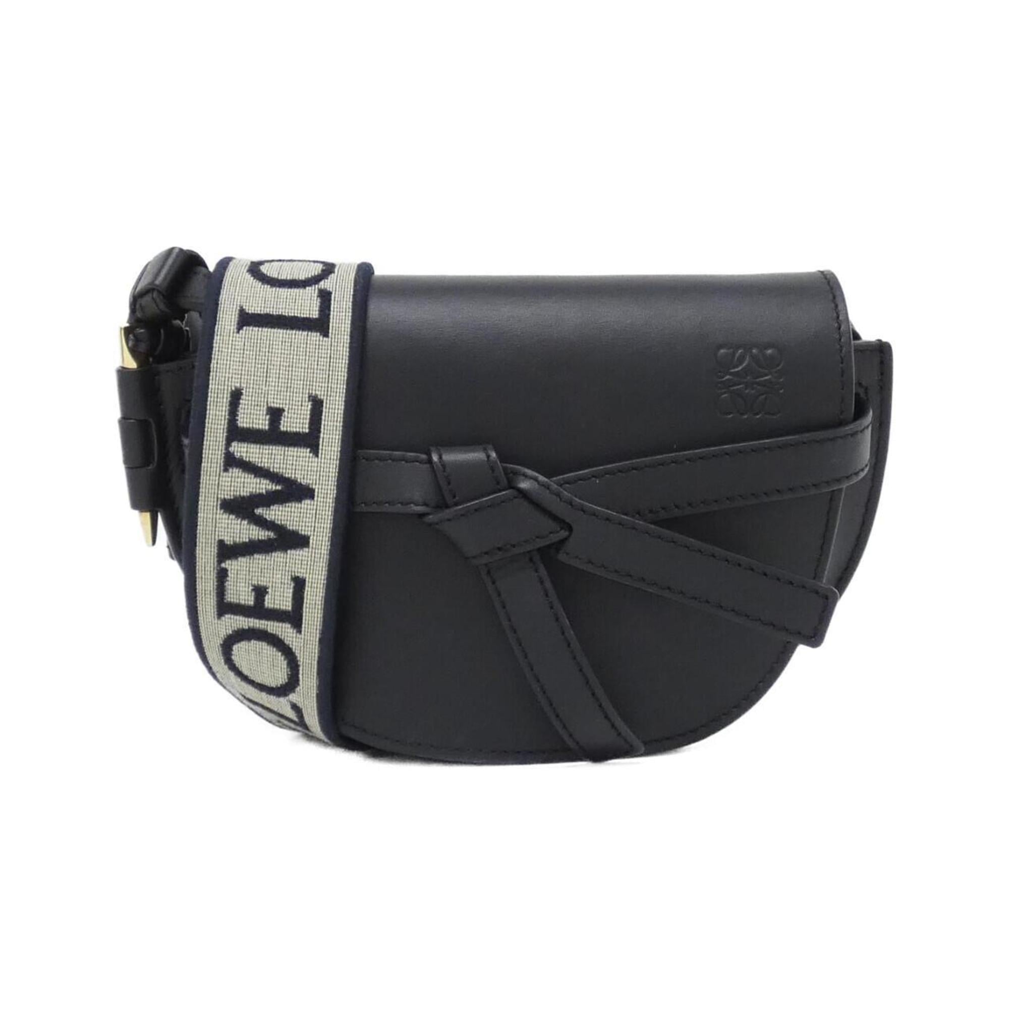Loewe Black Leather Shoulder Bag (Pre-Owned)