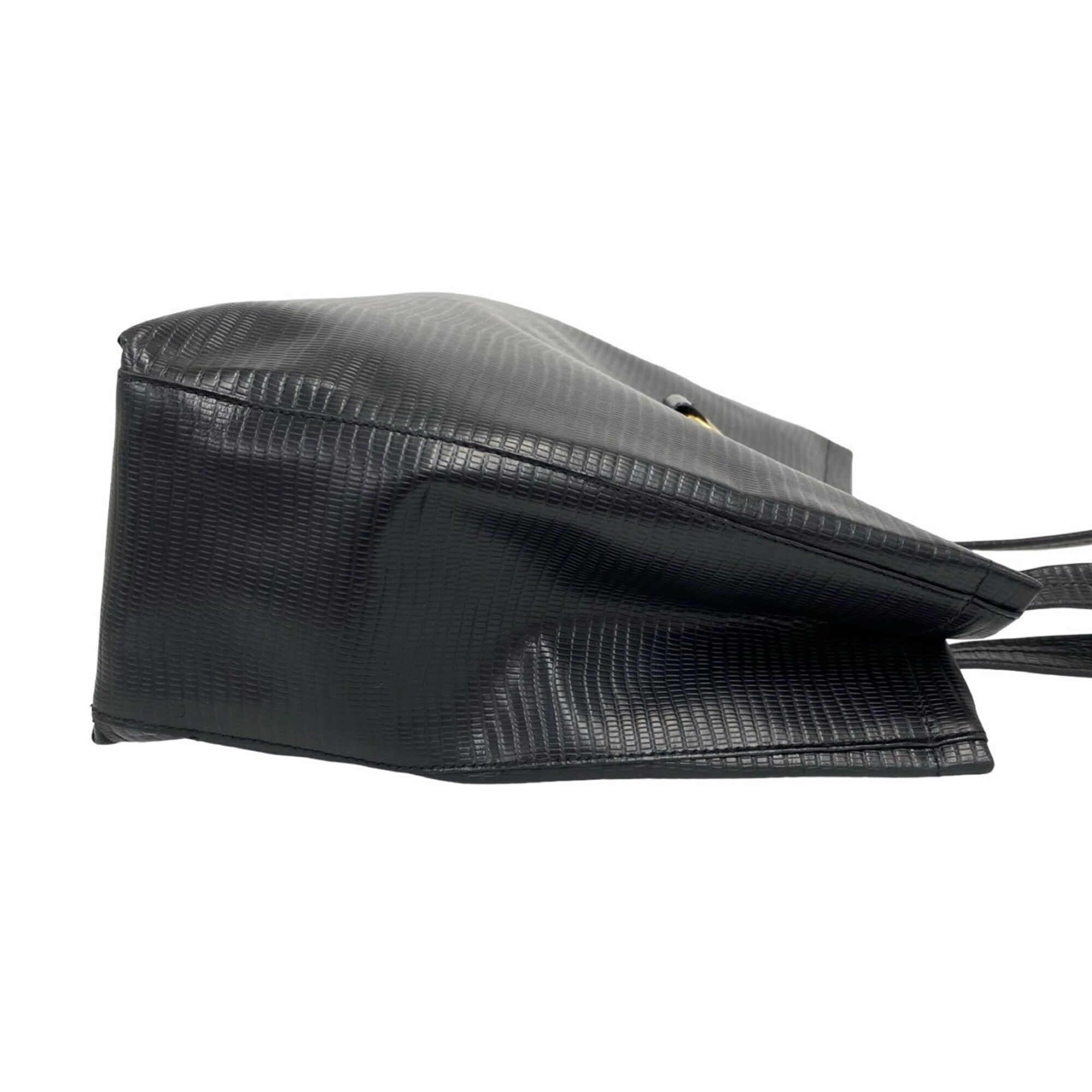 Salvatore Ferragamo Black Leather Tote Bag (Pre-Owned)