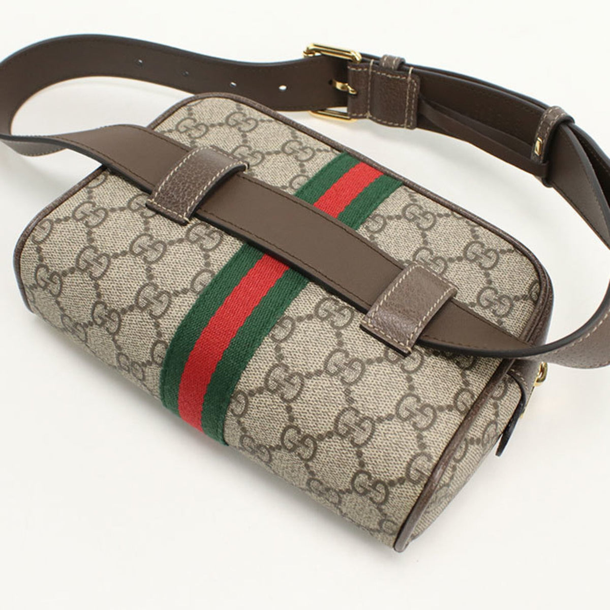 Gucci Beige Gg Supreme Leather Sling Bag (Pre-Owned)