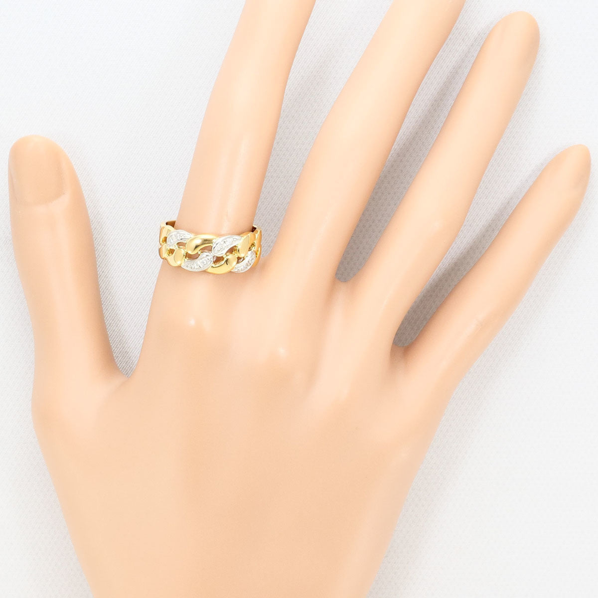 Unbranded Platinum Yellow Gold Yellow Gold (18K) Platinum 900 Band Ring (Pre-Owned)