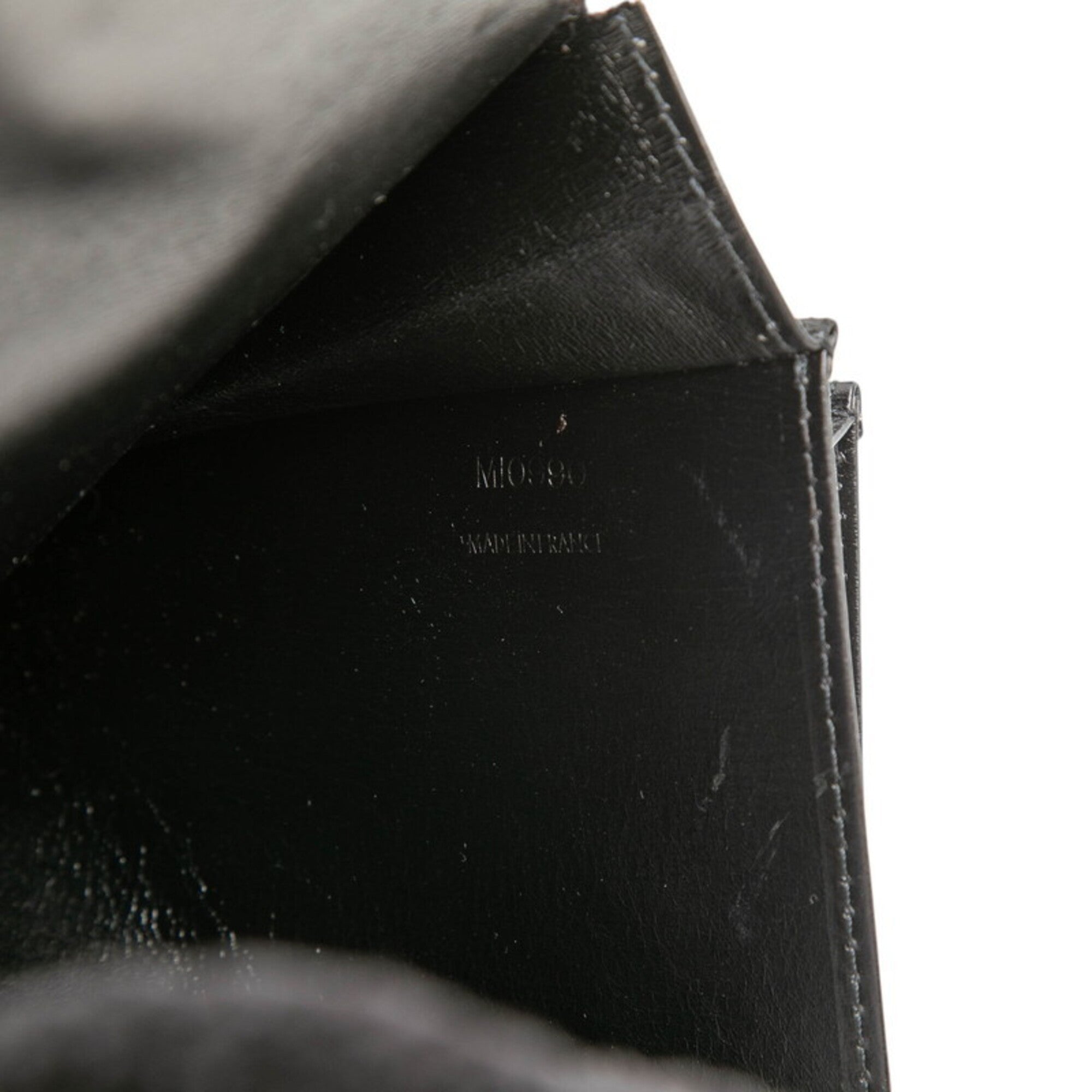 Louis Vuitton Opera Black Leather Clutch Bag (Pre-Owned)