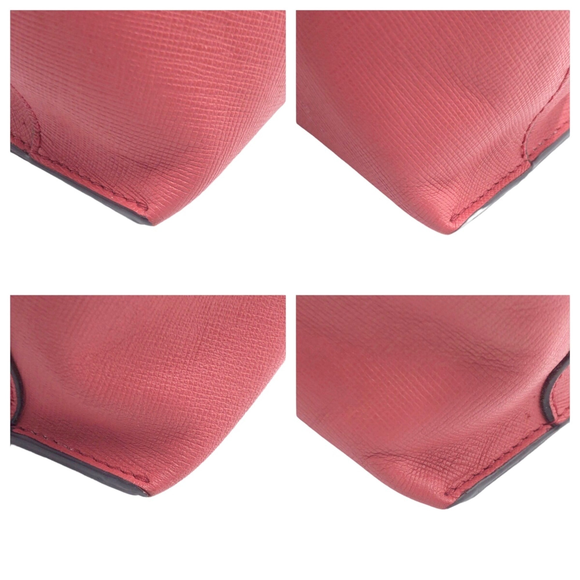 Coach Pink Leather Pouch (Pre-Owned)