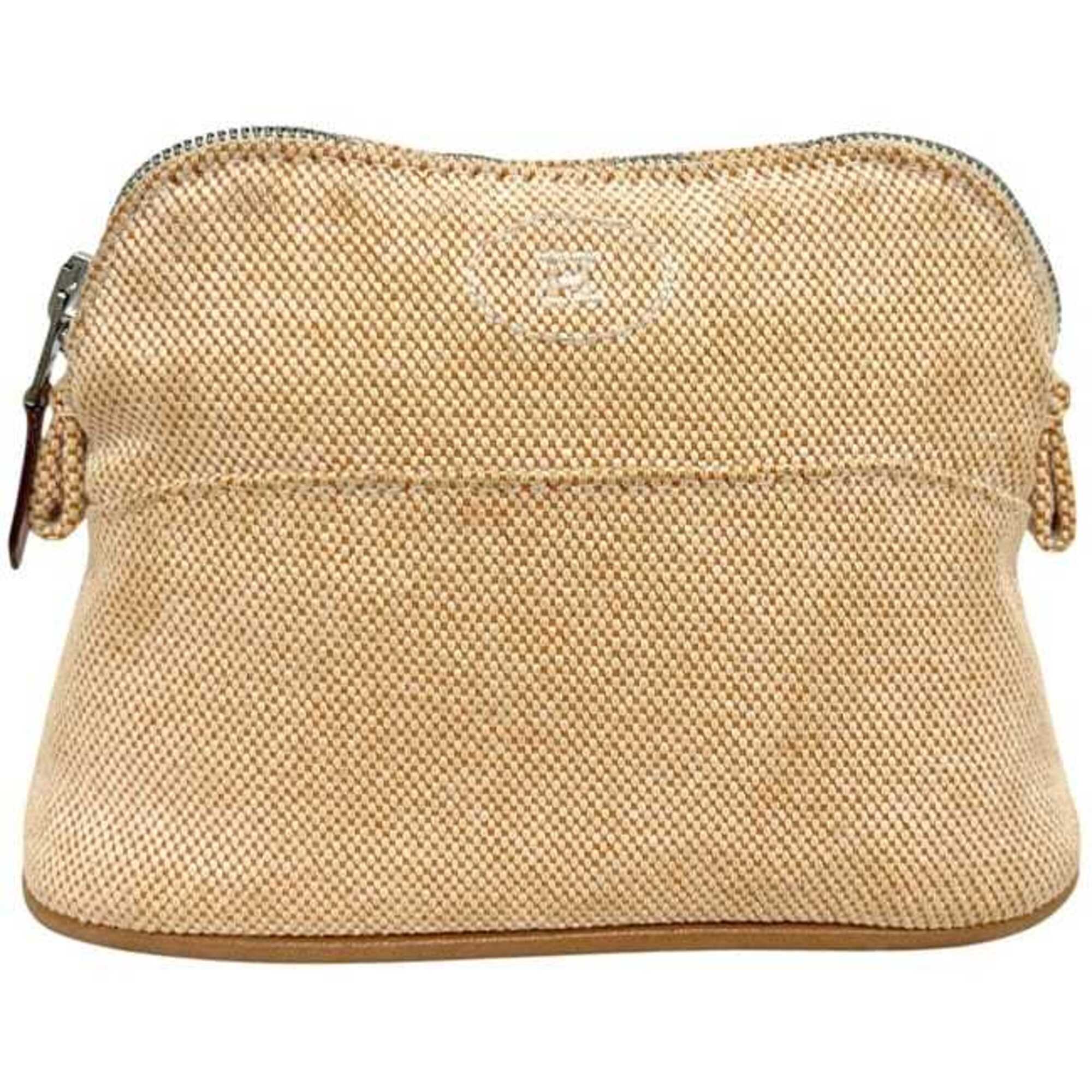 Hermes Beige Toile H Pouch (Pre-Owned)