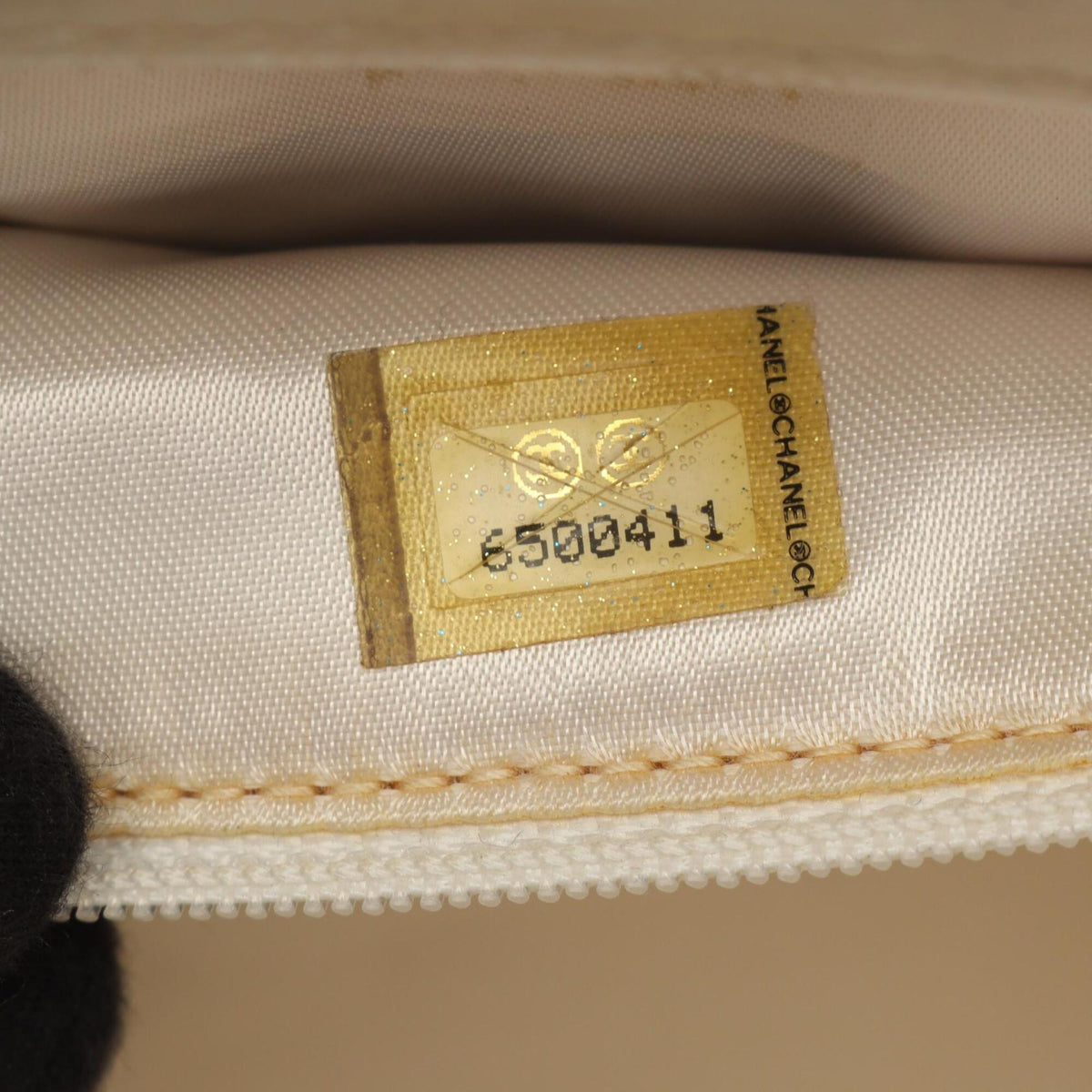 Chanel White Leather Handbag Tote Bag (Pre-Owned)