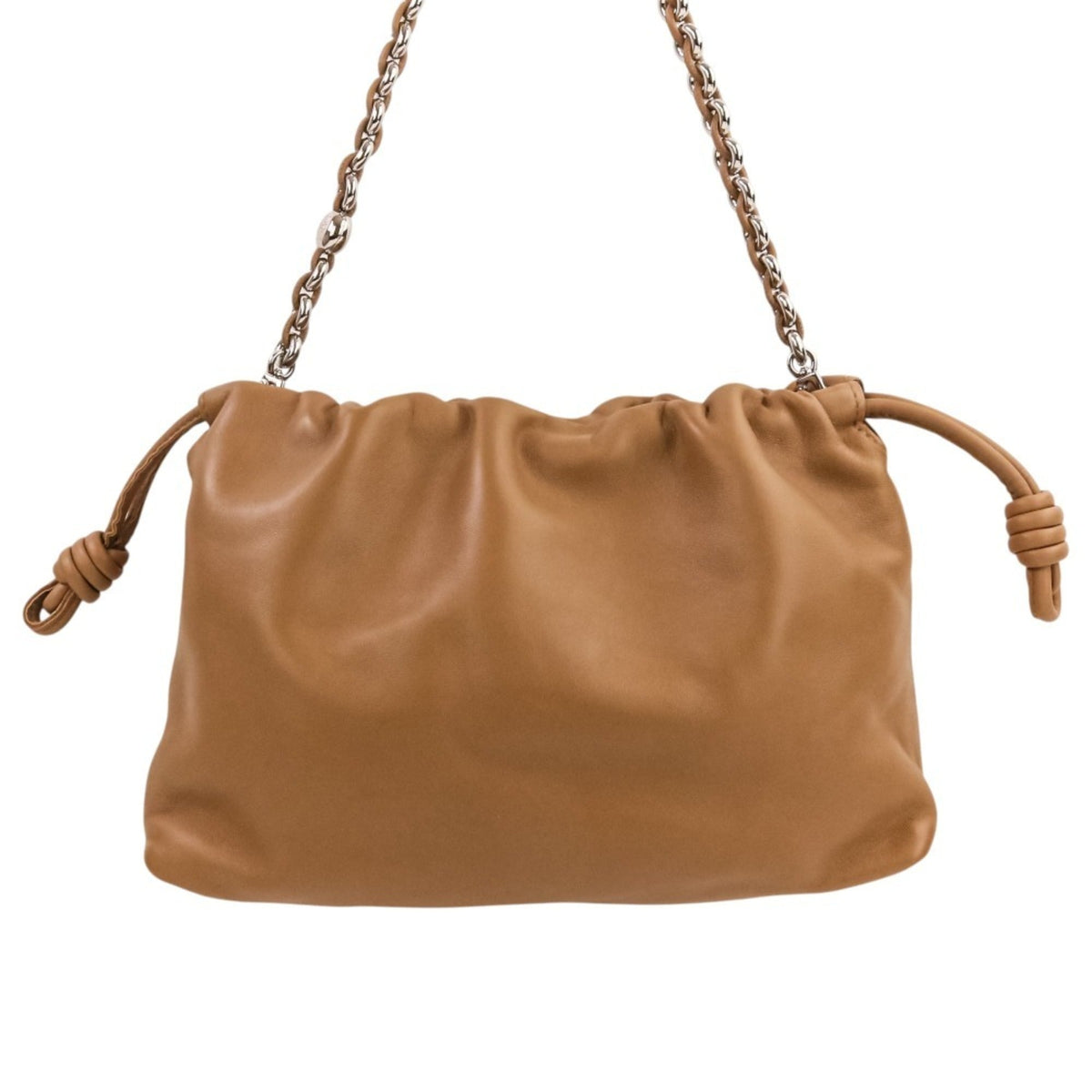 Loewe Flamenco Brown Leather Handbag Shoulder Bag (Pre-Owned)
