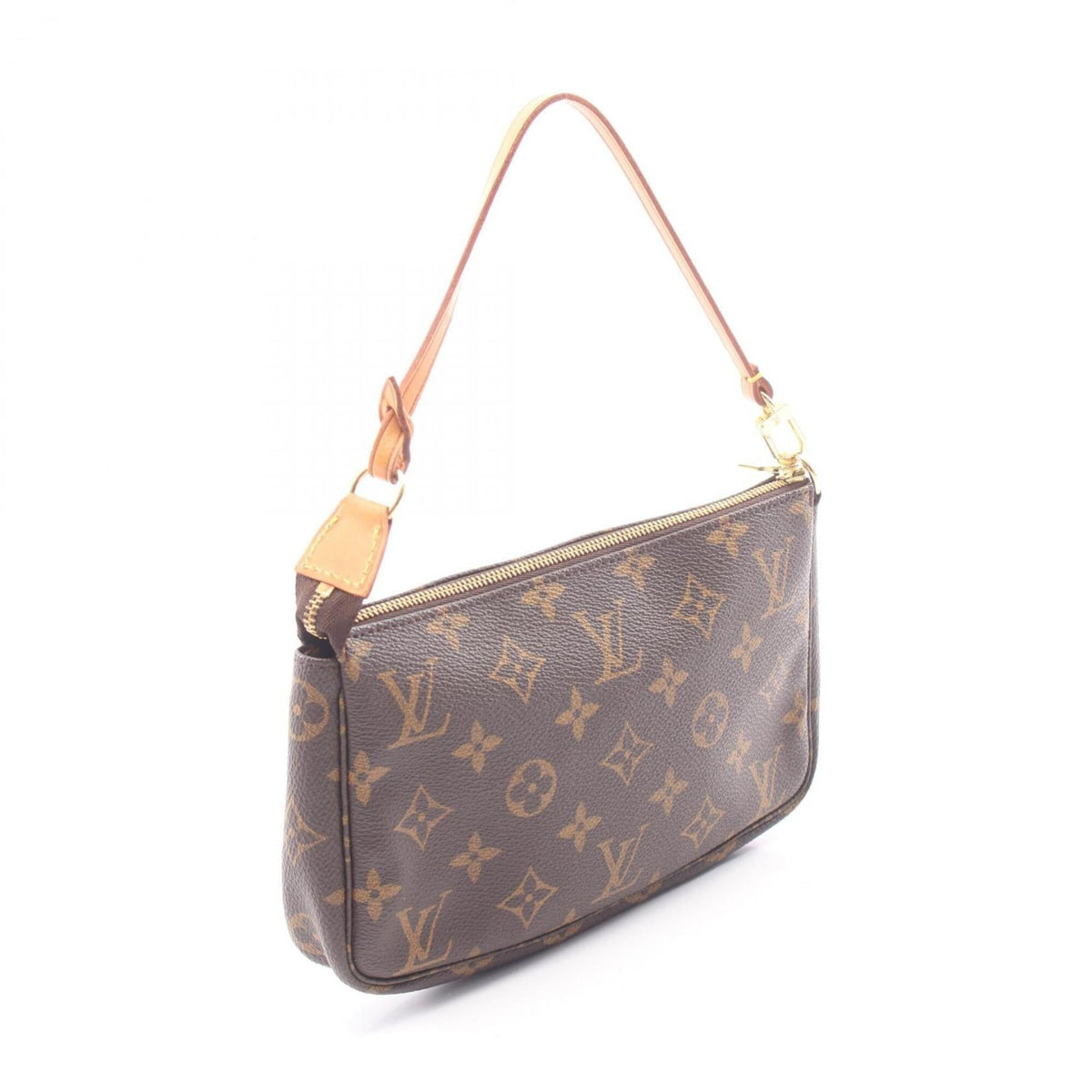 Louis Vuitton Brown Coated Canvas Leather Handbag (Pre-Owned)