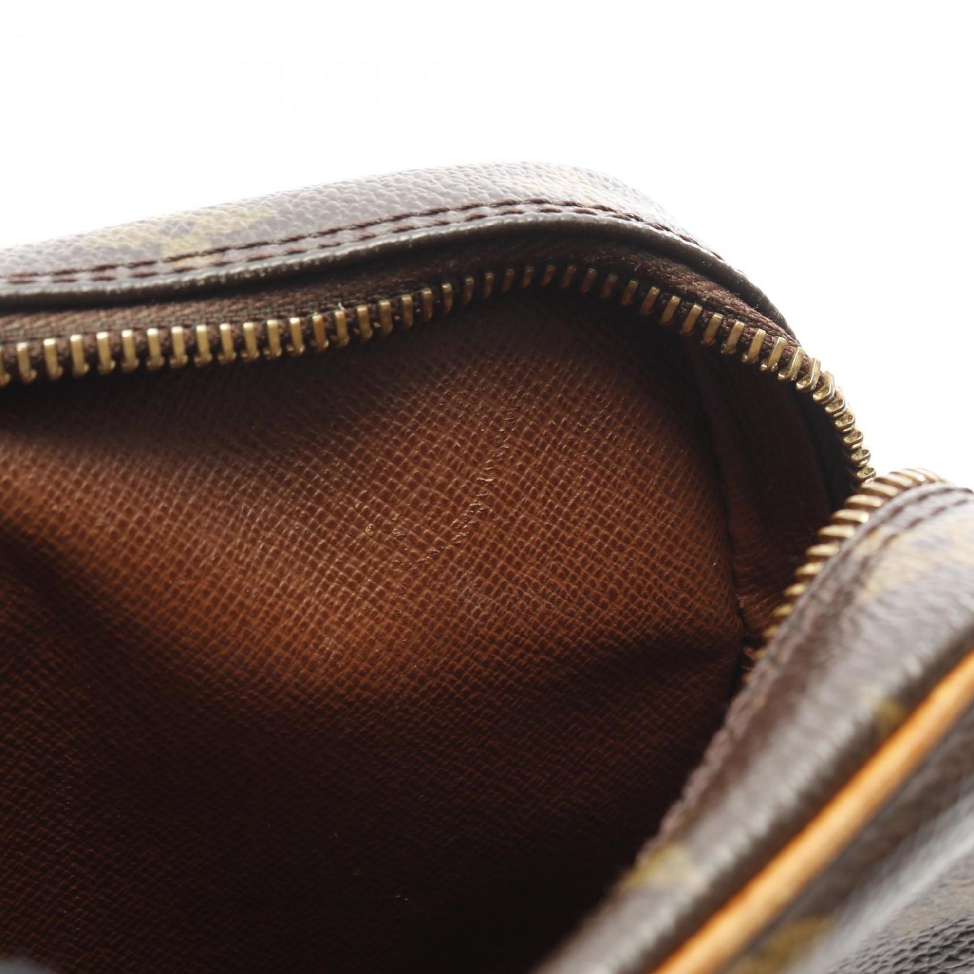 Louis Vuitton Brown Pvc Monogram Coated Canvas Leather Shoulder Bag (Pre-Owned)