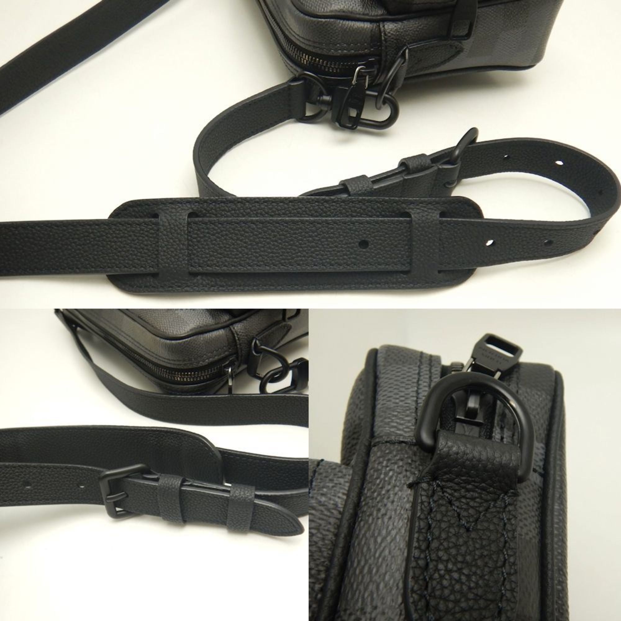 Louis Vuitton Black Noir Pvc Shoulder Bag (Pre-Owned)