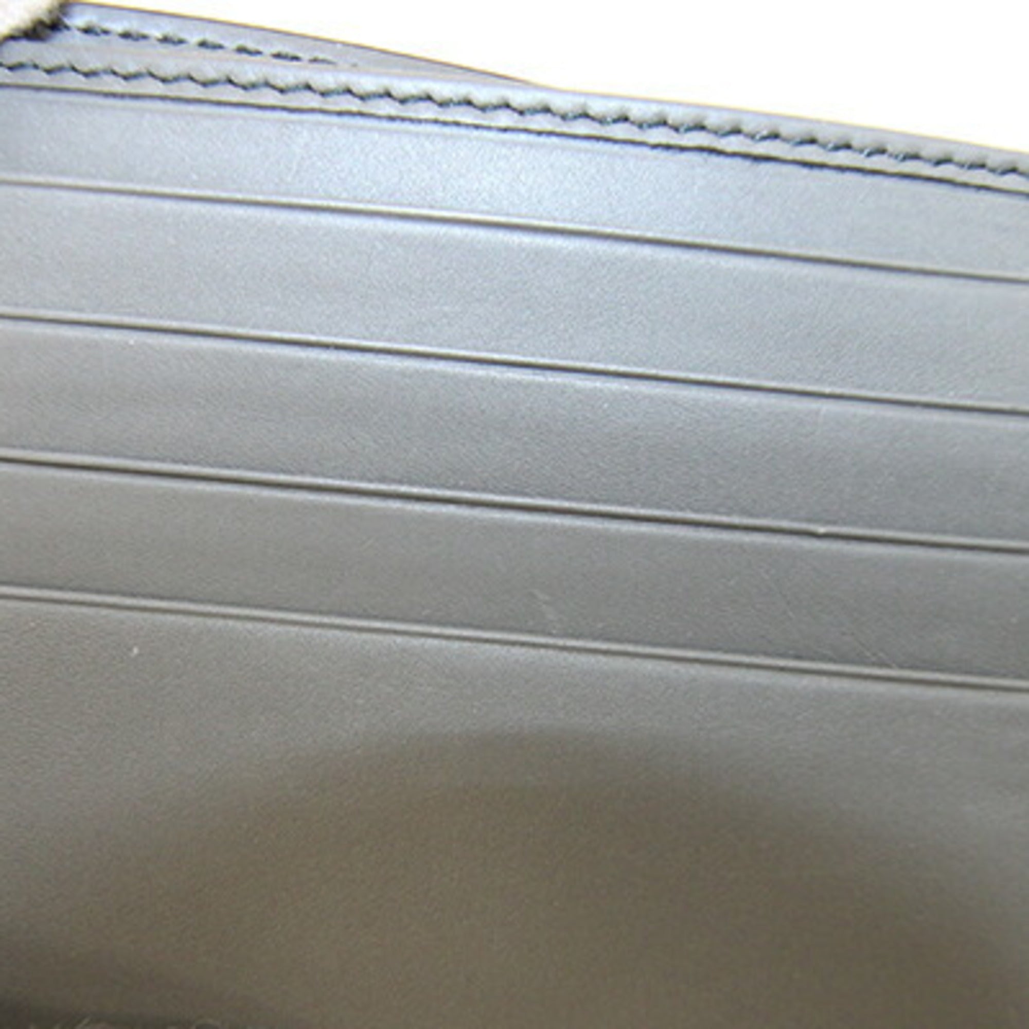Bottega Veneta Dark Gray Leather Wallet (Bi-Fold) (Pre-Owned)