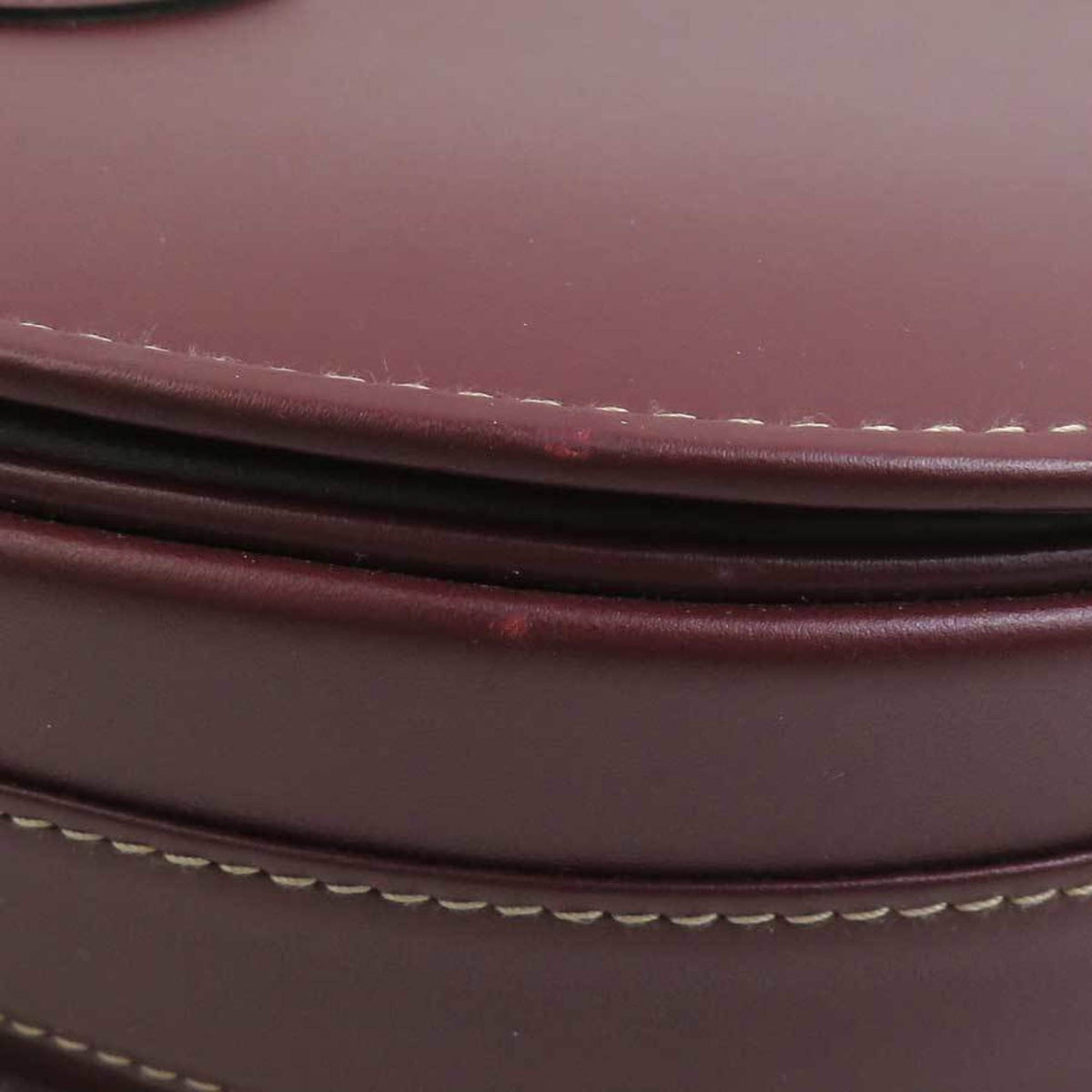 Cartier Must Bordeaux Leather Shoulder Bag (Pre-Owned)