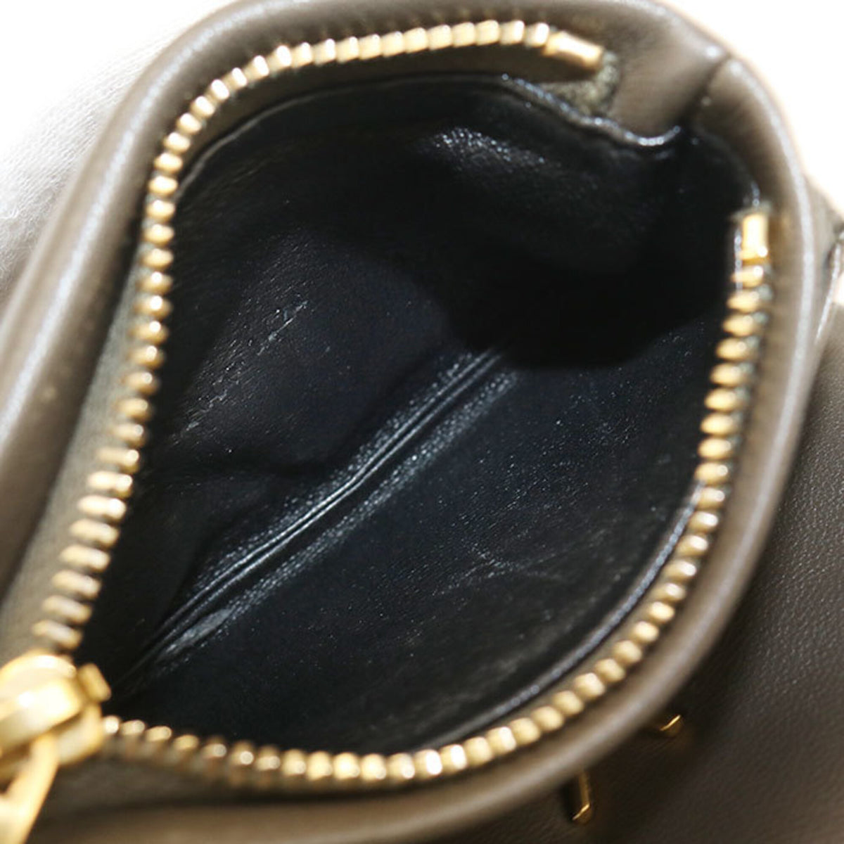 Saint Laurent Gray Leather Wallet (Tri-Fold) (Pre-Owned)