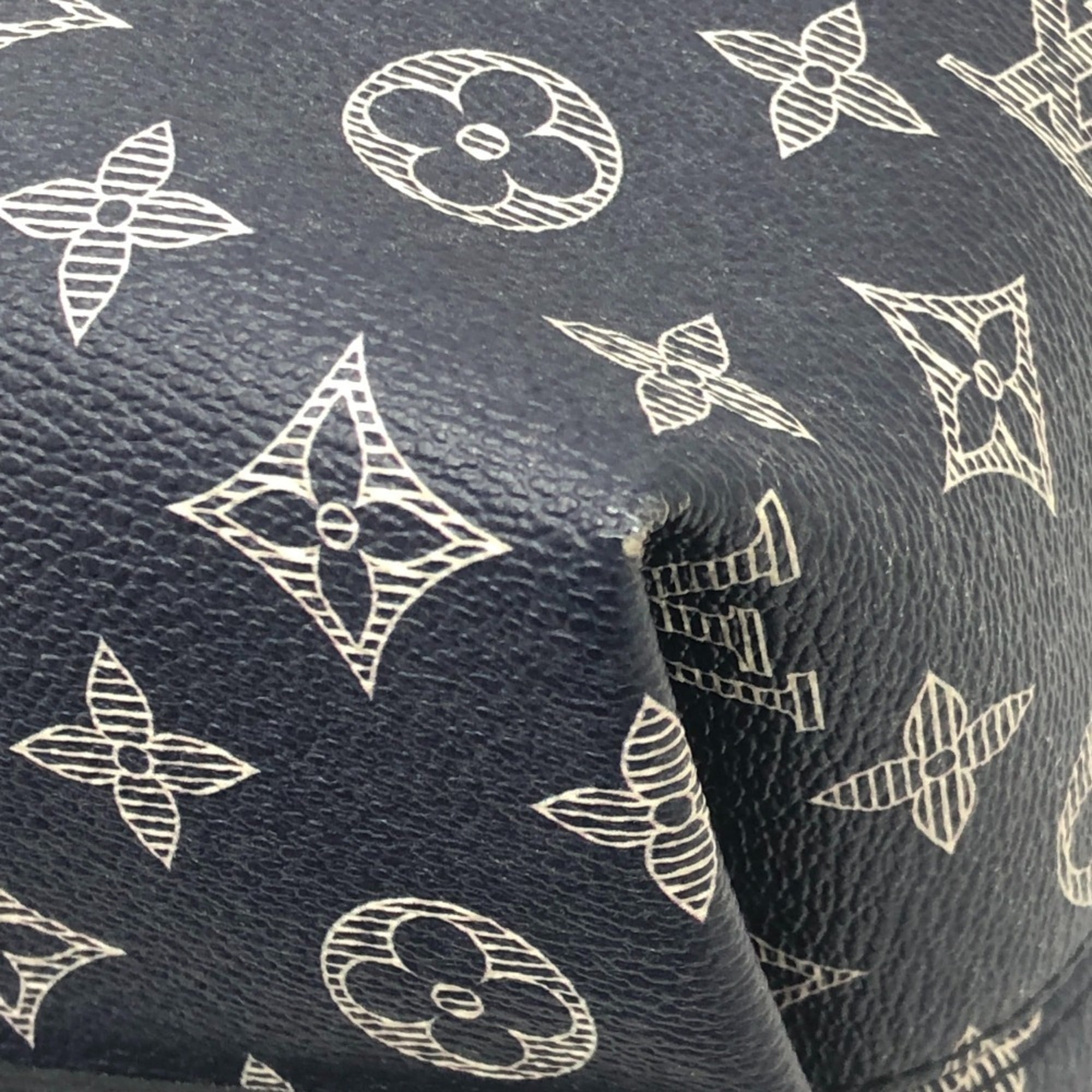 Louis Vuitton Navy Monogram Canvas Tote Bag (Pre-Owned)