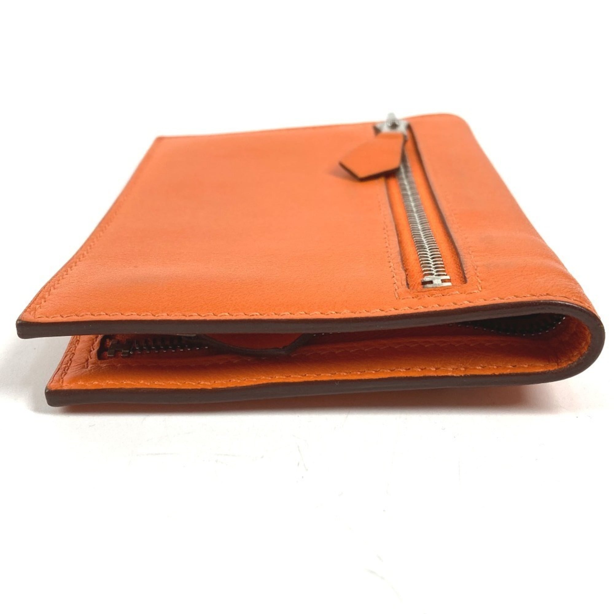 Hermes Orange Swift Leather Wallet (Bi-Fold) (Pre-Owned)