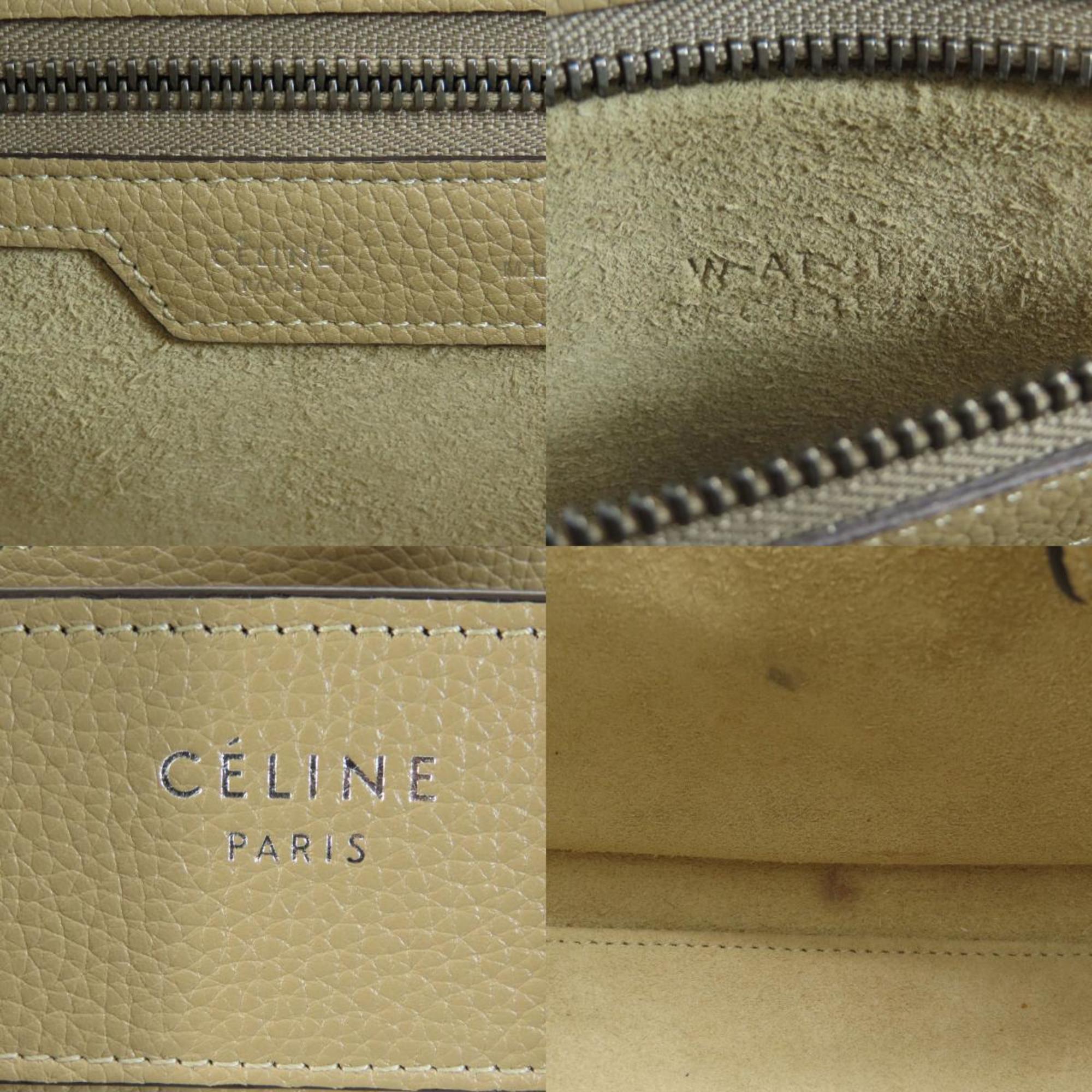 Celine Beige Leather Tote Bag (Pre-Owned)