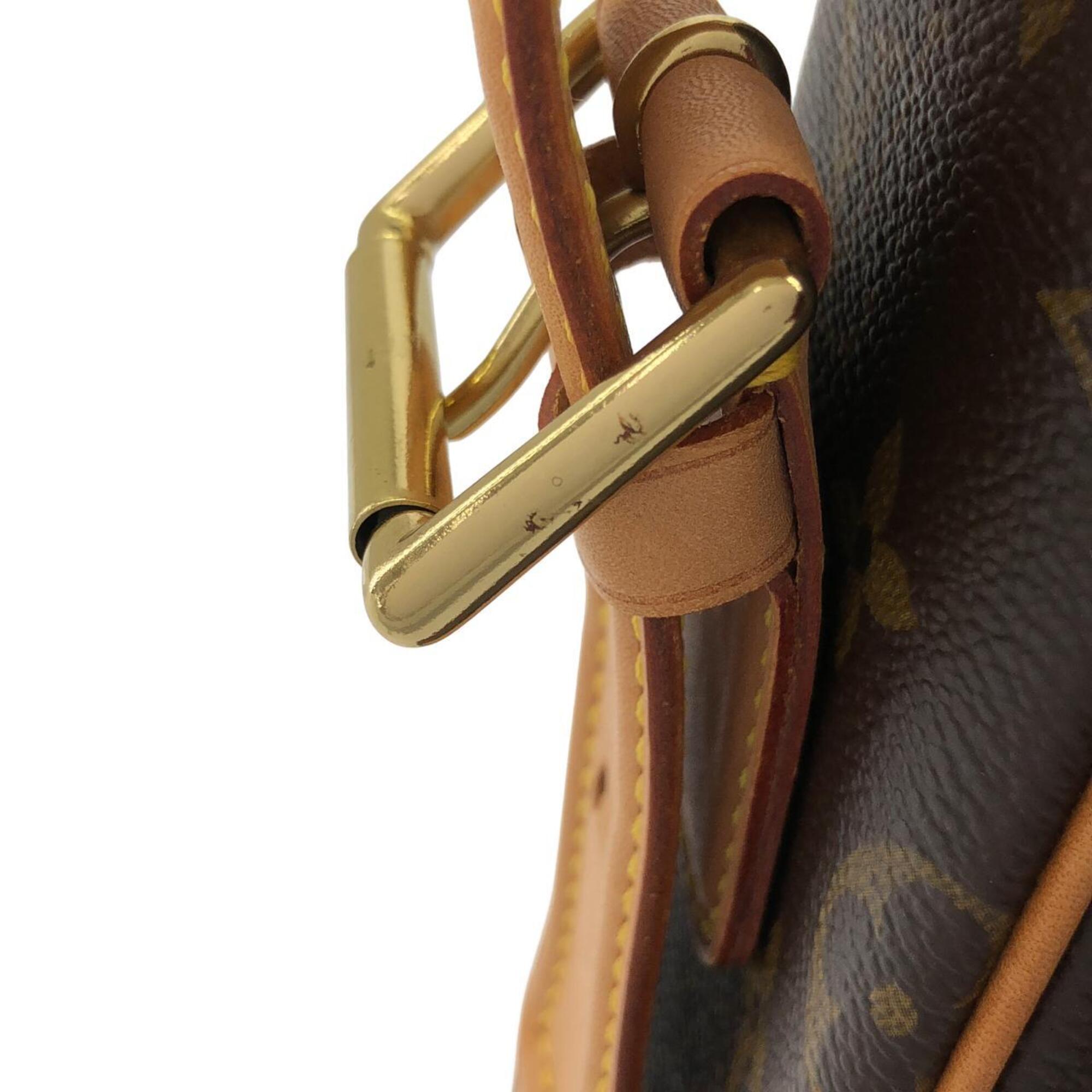 Louis Vuitton Marron Coated Canvas Shoulder Bag (Pre-Owned)