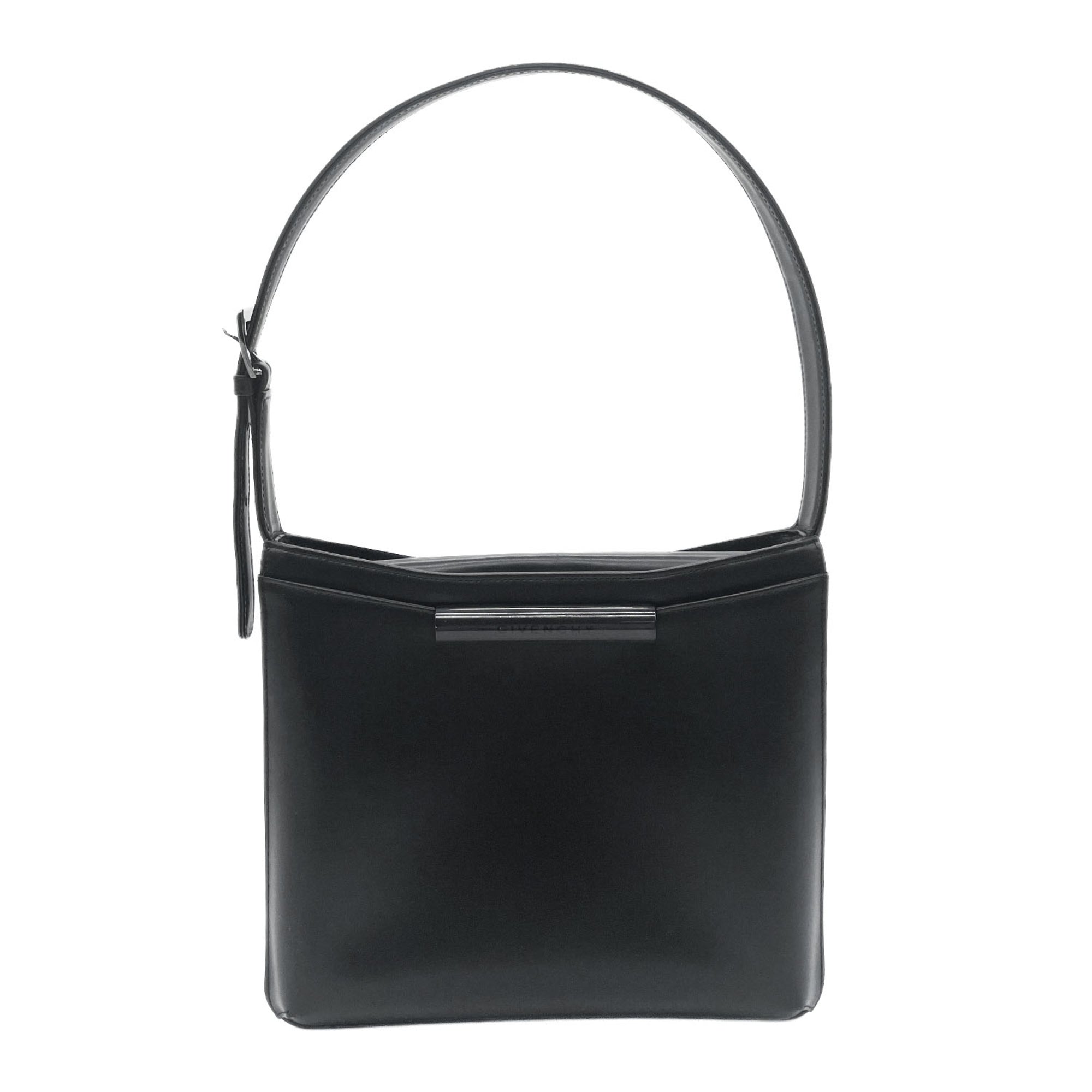 Givenchy Black Leather Handbag Shoulder Bag (Pre-Owned)