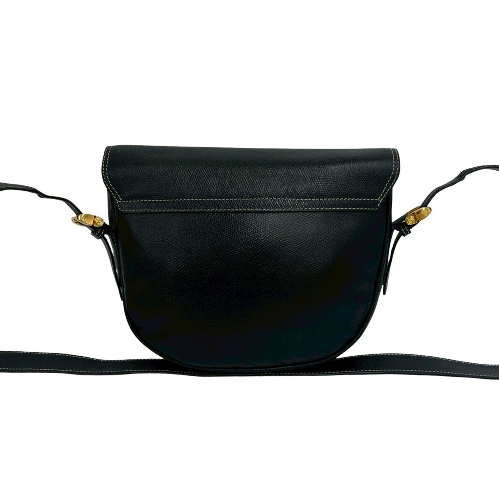 Loewe Black Leather Pochette Shoulder Bag (Pre-Owned)