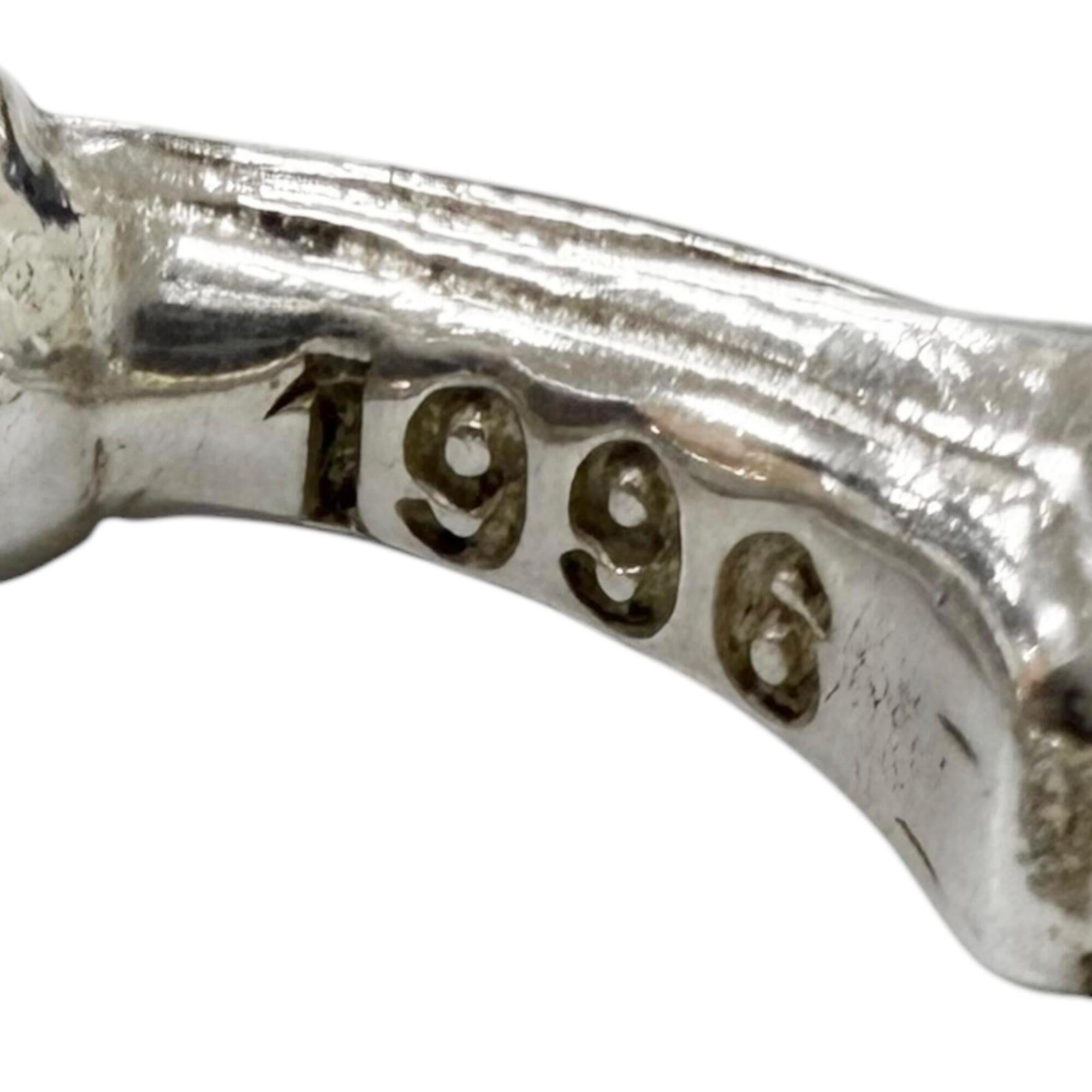 Tiffany Silver Silver 925 Band Ring (Pre-Owned)
