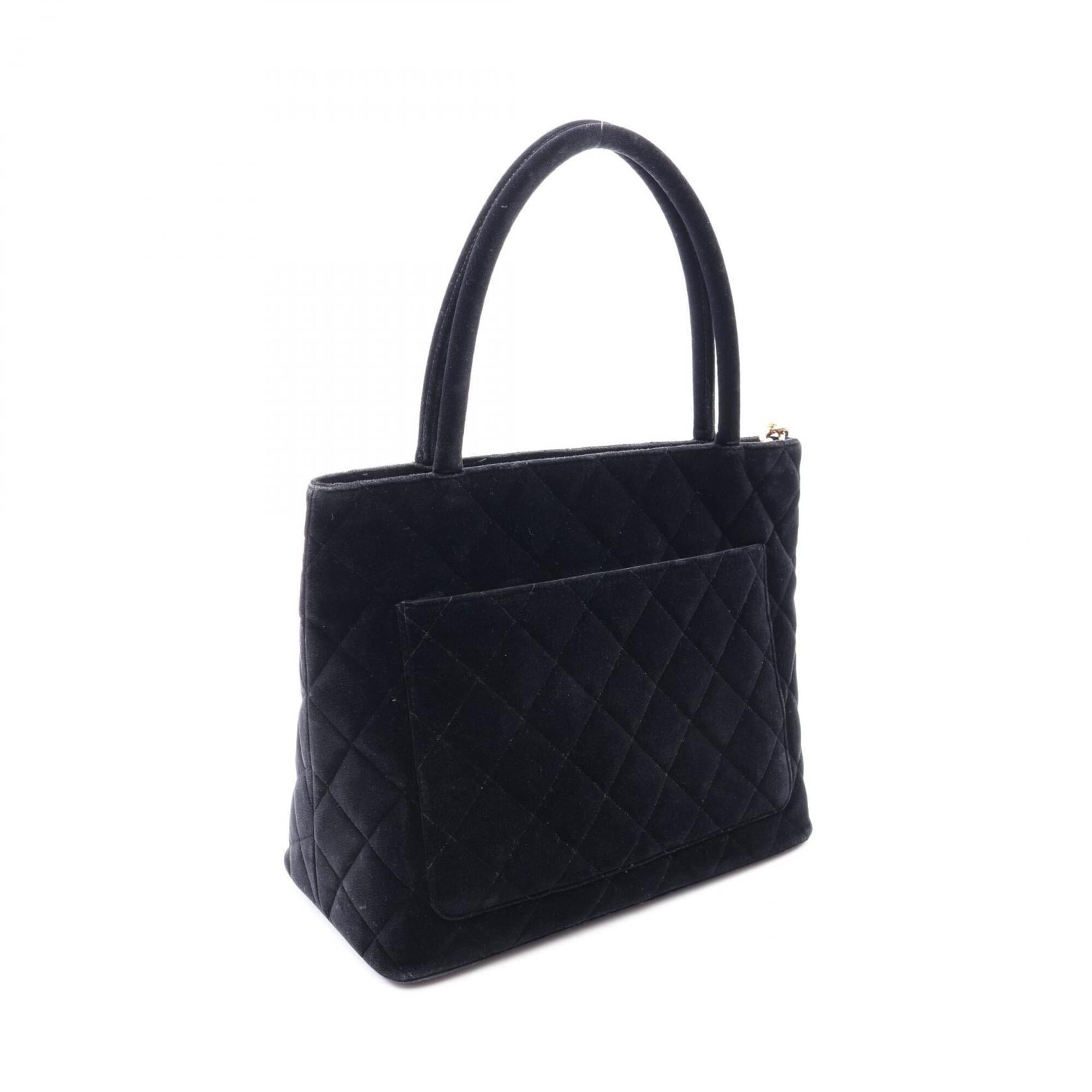 Chanel Black Fabric Handbag Tote Bag (Pre-Owned)