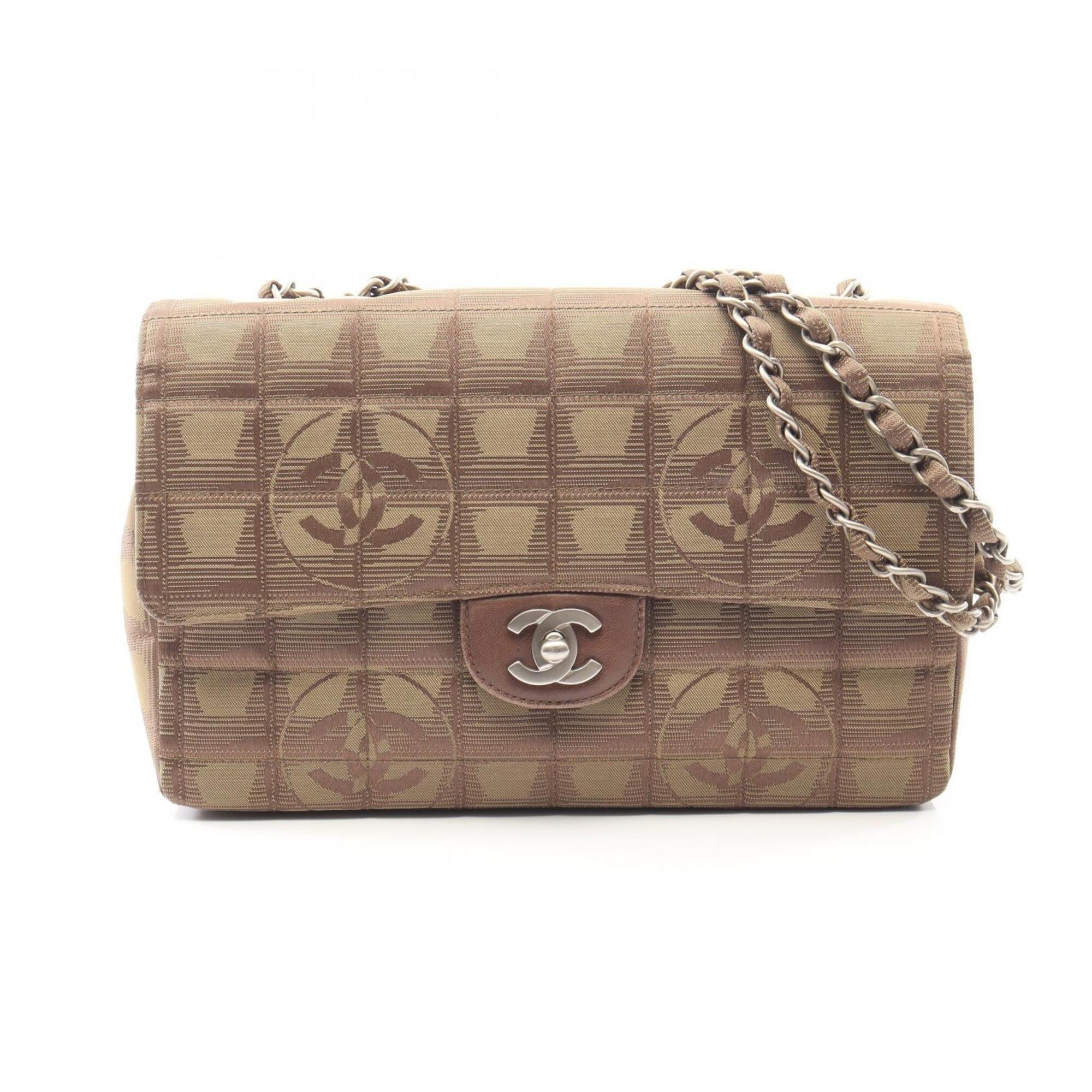 Chanel Brown Leather Handbag Shoulder Bag (Pre-Owned)