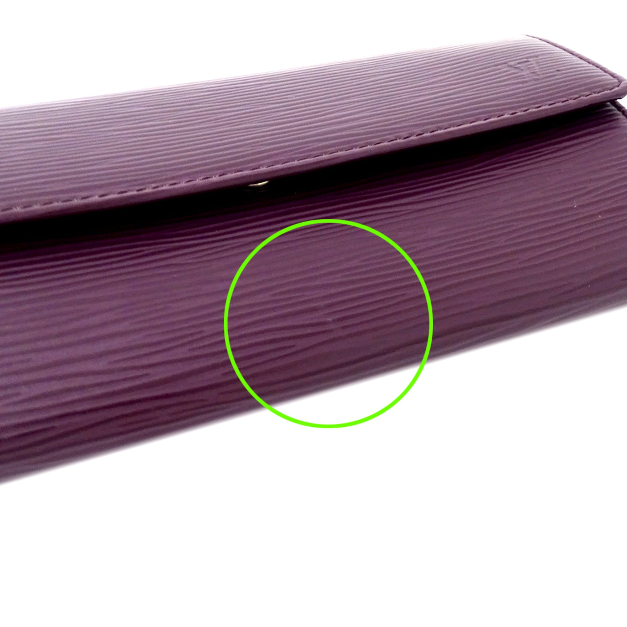 Louis Vuitton Epi Cassis Epi Leather Long Wallet (Bi-Fold) (Pre-Owned)
