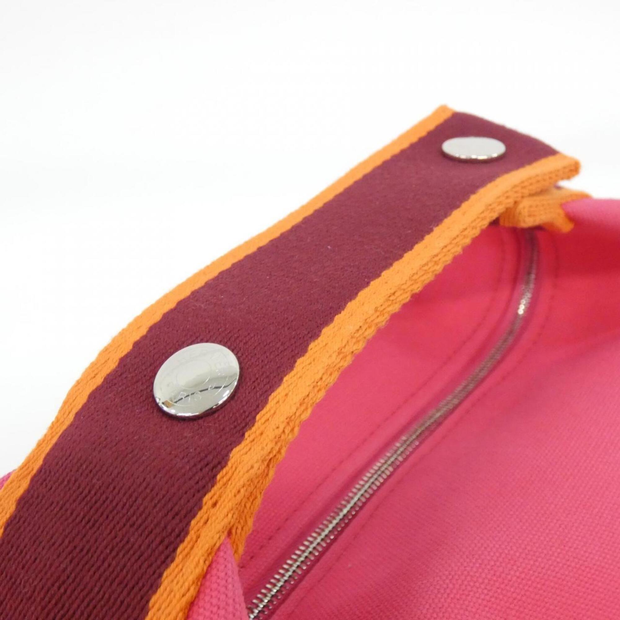 Hermes Pink Canvas Handbag Pouch (Pre-Owned)