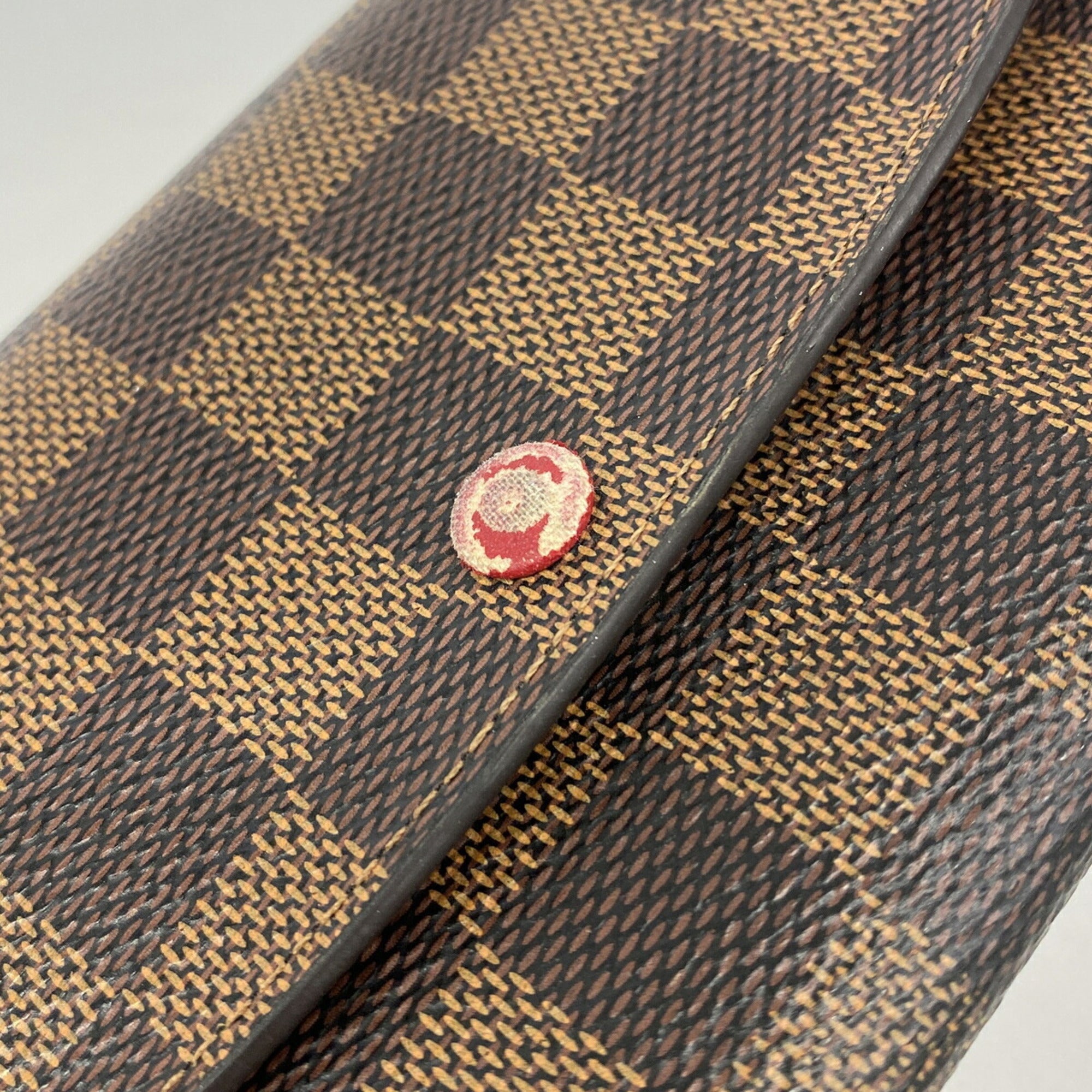 Louis Vuitton Ebene Rouge Long Wallet (Bi-Fold) (Pre-Owned)