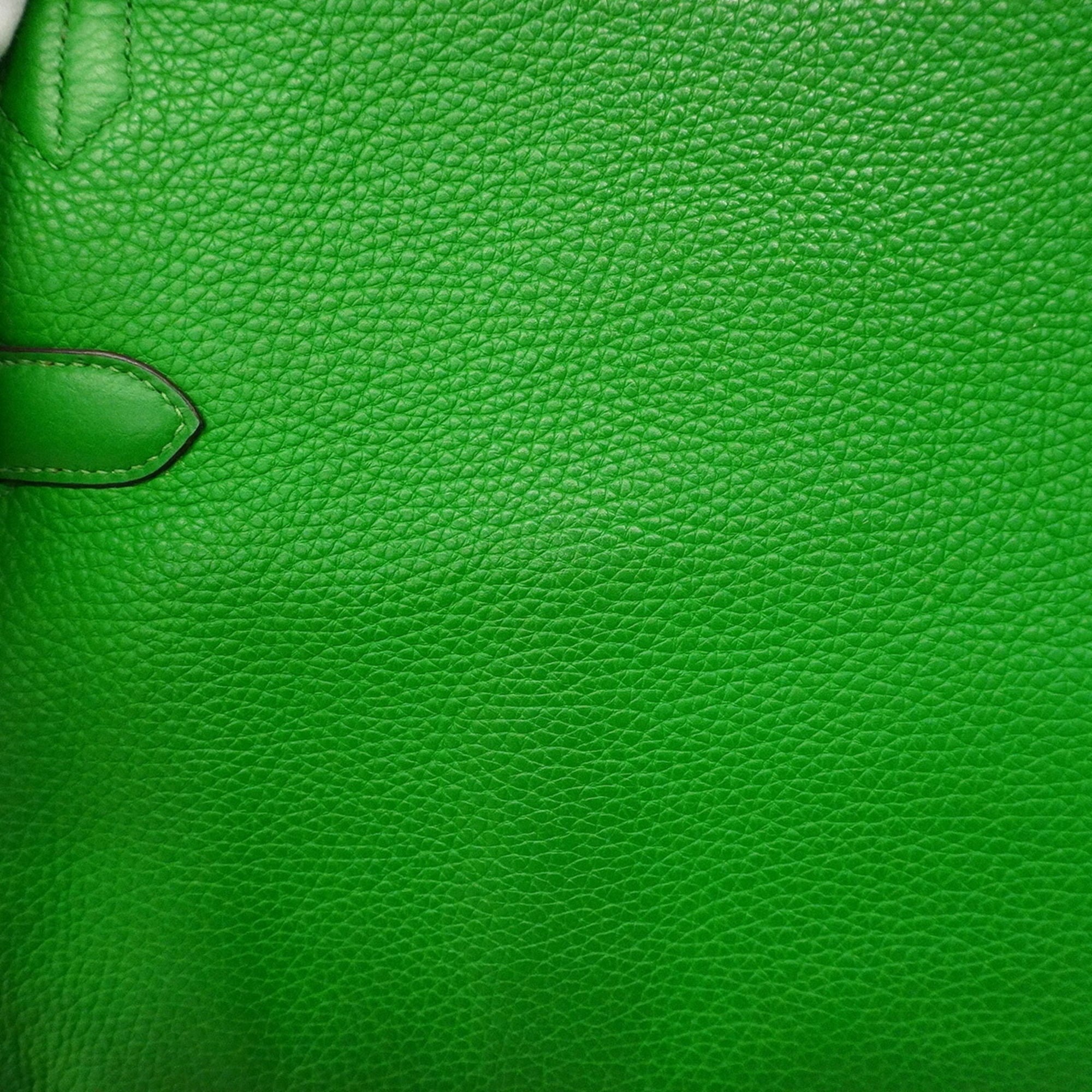 Hermes Bambou Taurillon Clemence Leather Shoulder Bag (Pre-Owned)