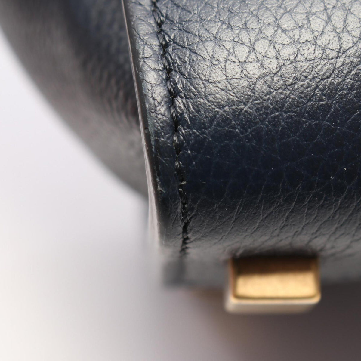Celine Navy Leather Handbag (Pre-Owned)