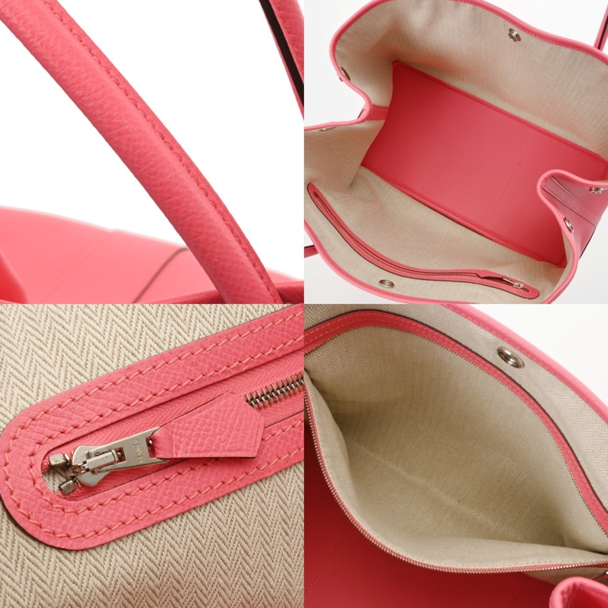 Hermes Rose Azalee Epsom Leather Handbag (Pre-Owned)