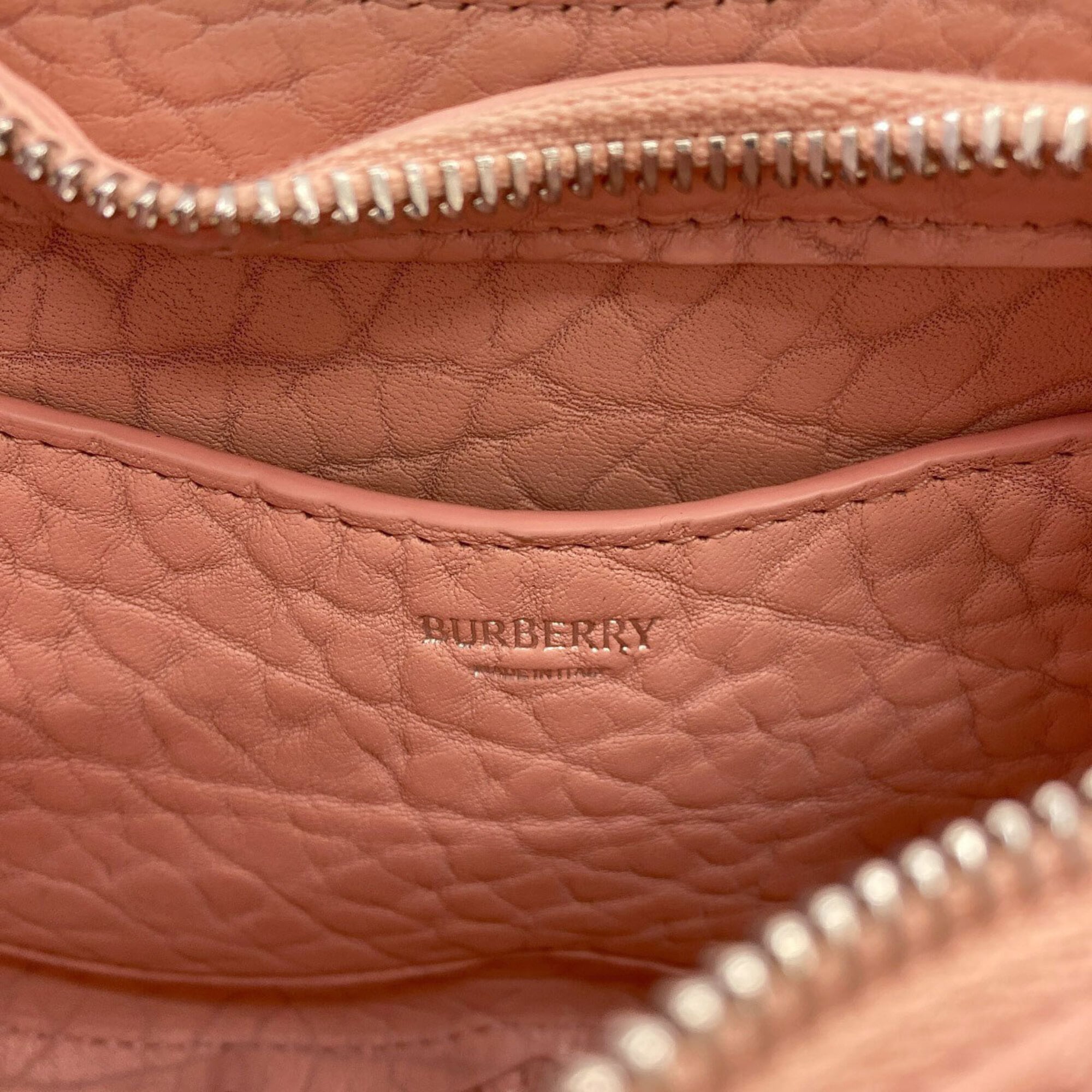 Burberry Pink Leather Shoulder Bag (Pre-Owned)