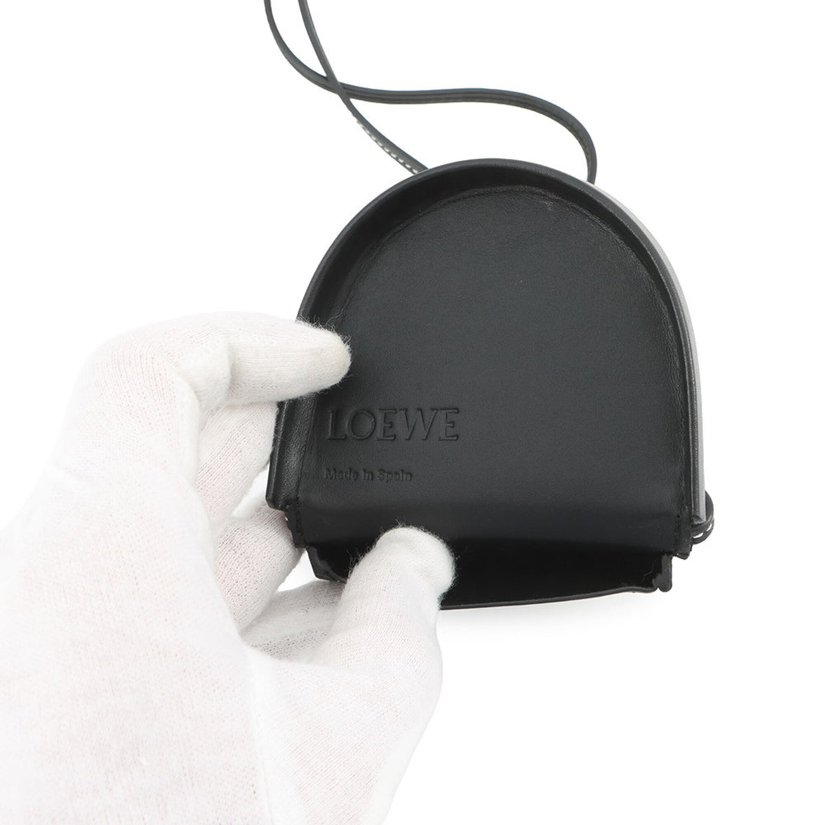 Loewe Black Leather Coin Purse/Coin Case (Pre-Owned)