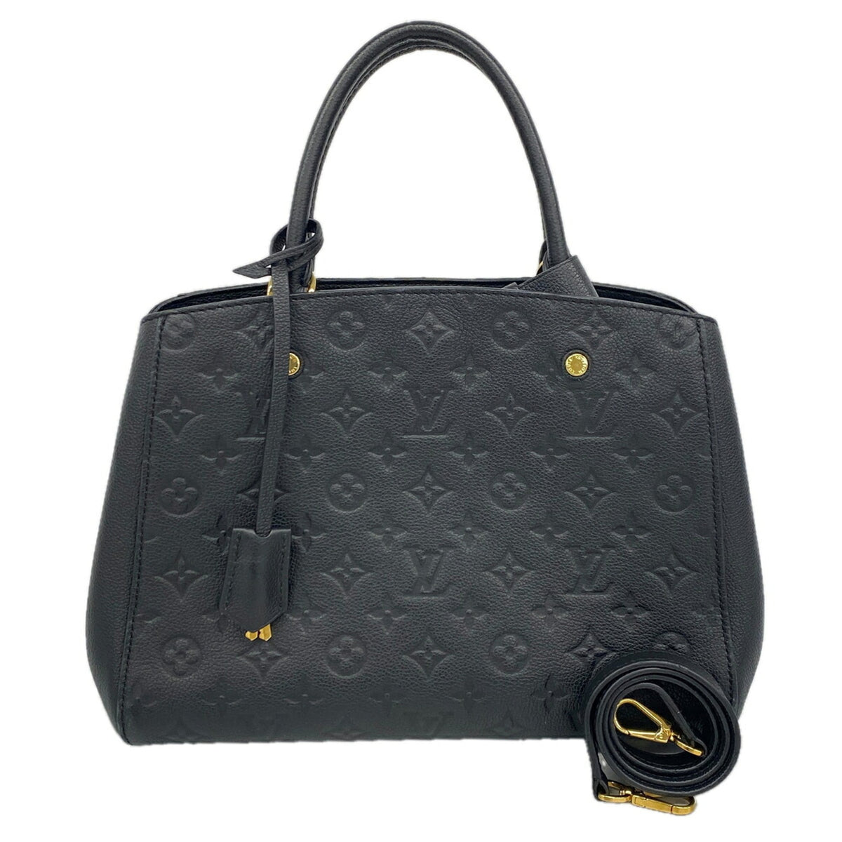 Louis Vuitton Noir Handbag (Pre-Owned)
