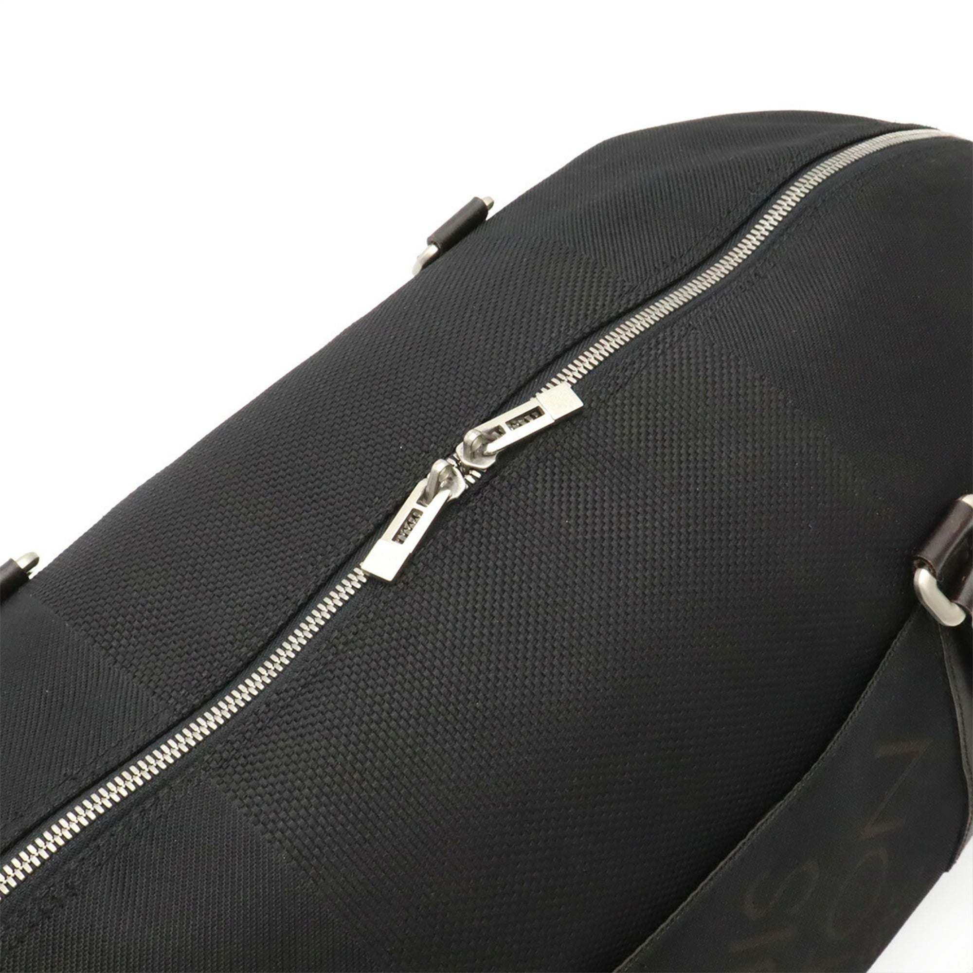 Louis Vuitton Black Noir Damier Geant Boston Bag Shoulder Bag (Pre-Owned)
