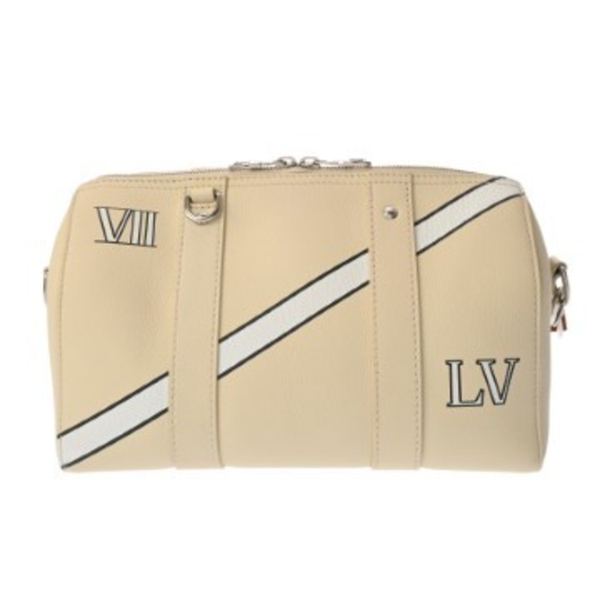 Louis Vuitton Cream Leather Shoulder Bag (Pre-Owned)