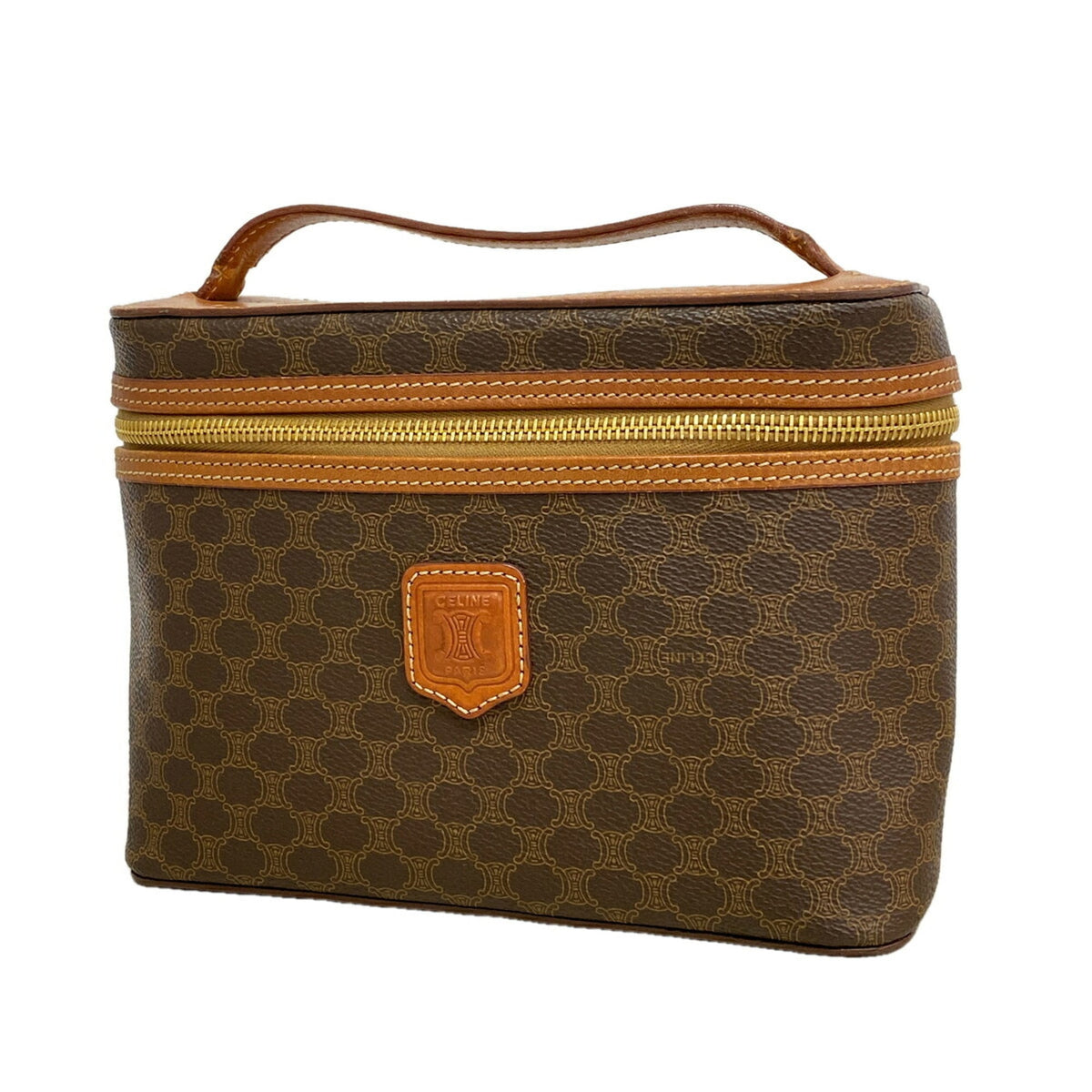 Celine Brown Pvc Vanity Bag (Pre-Owned)