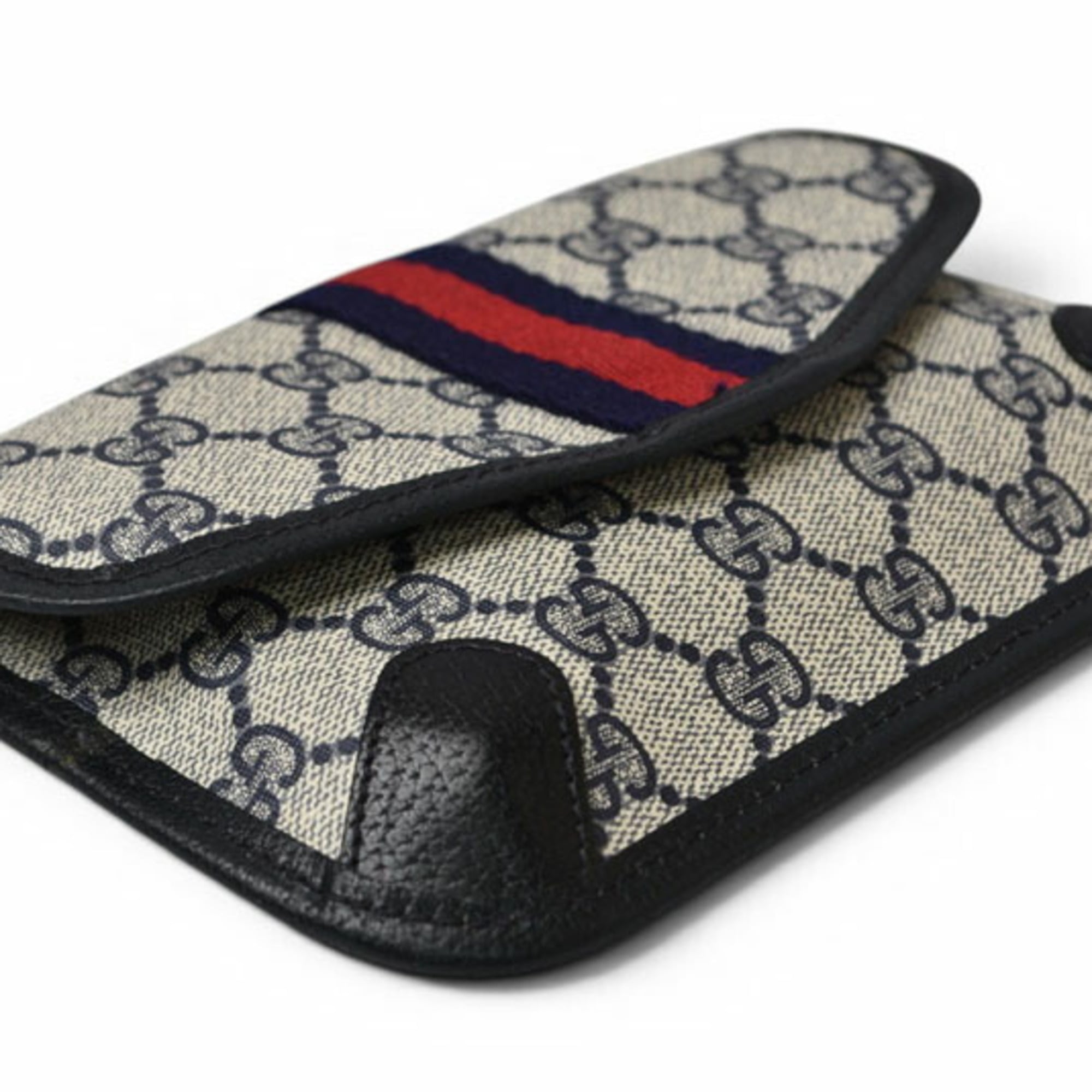 Gucci Gg Plus Beige Blue Gg Plus Pouch (Pre-Owned)