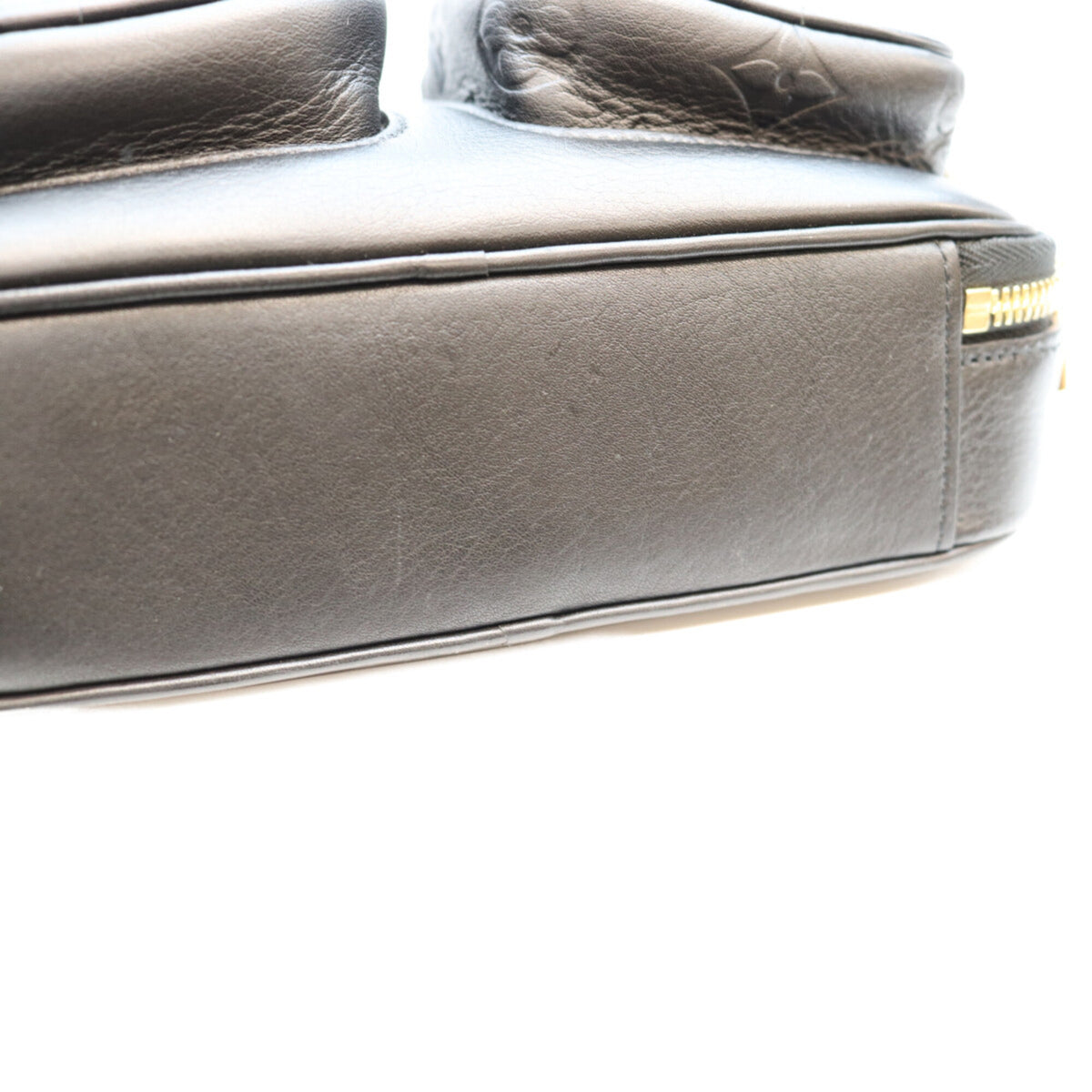 Louis Vuitton Black Leather Shoulder Bag (Pre-Owned)
