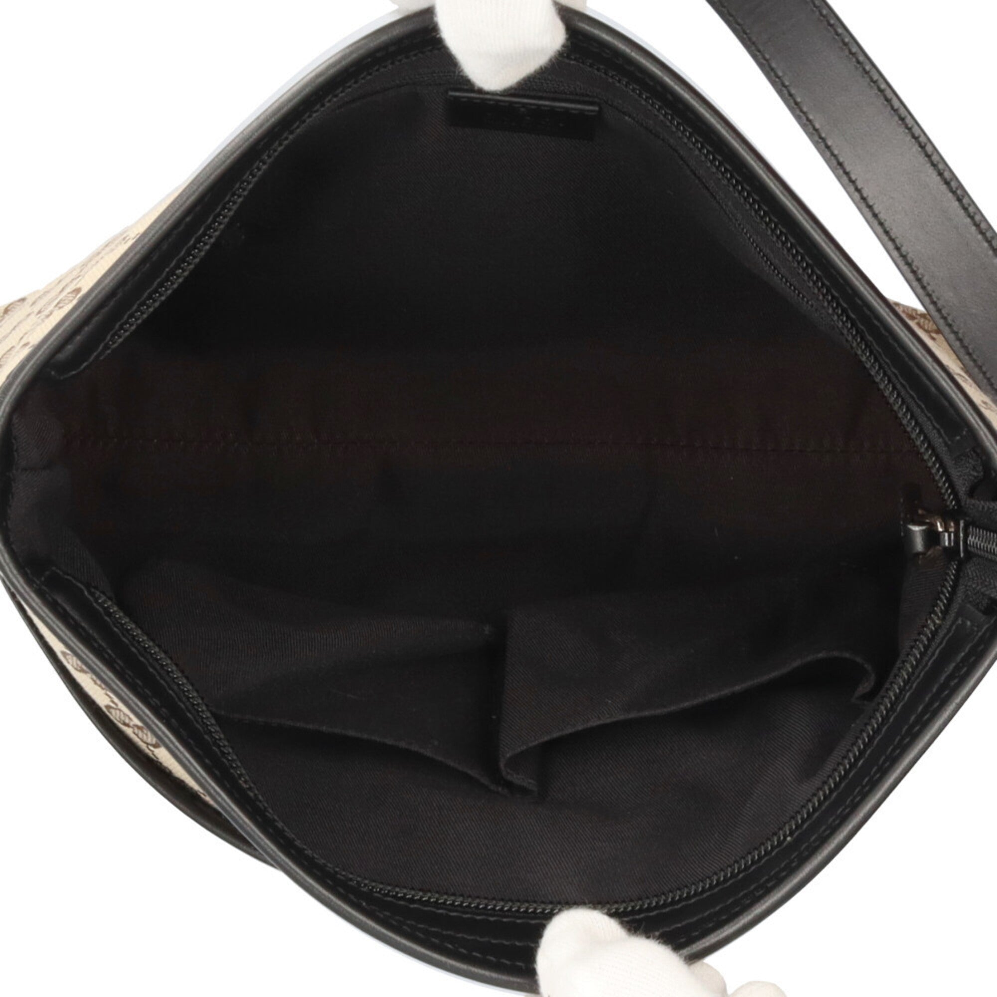 Gucci Beige Brown Gg Canvas Shoulder Bag (Pre-Owned)